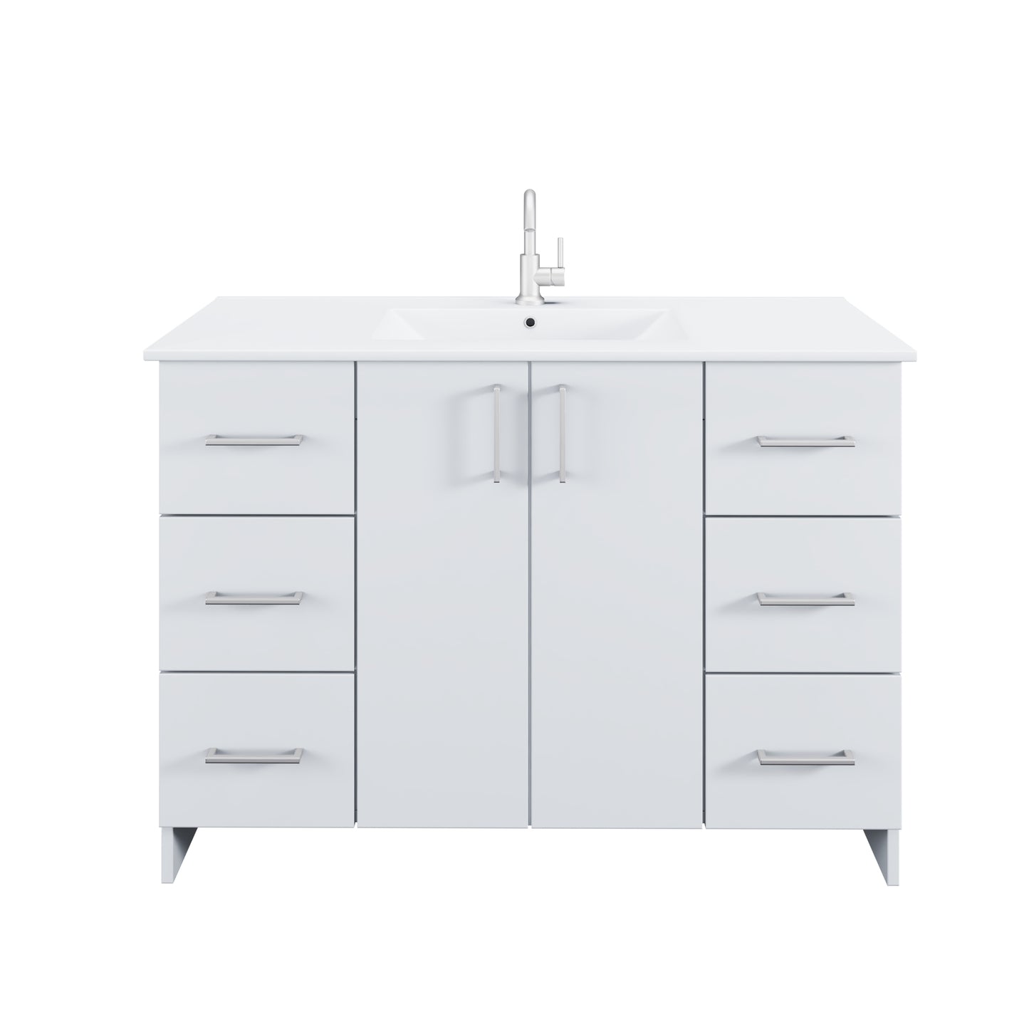 Zuma 48" Bathroom Vanity with integrated counter top