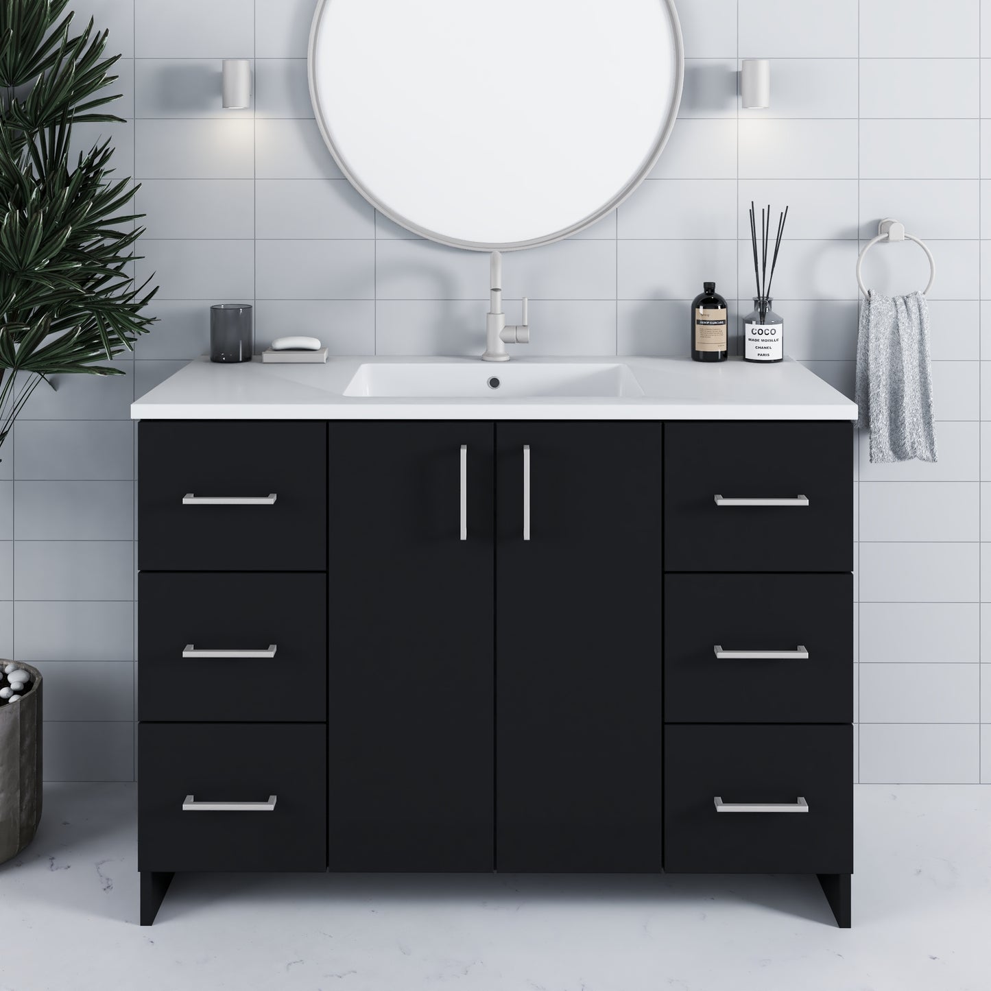 Zuma 48" Bathroom Vanity with integrated counter top