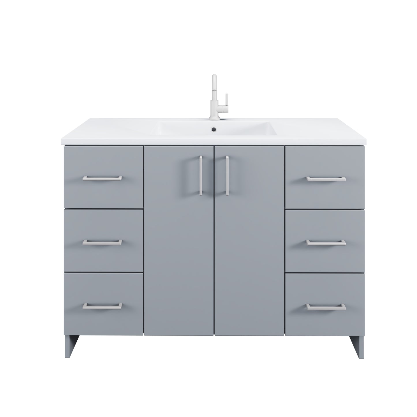 Zuma 48" Bathroom Vanity with integrated counter top