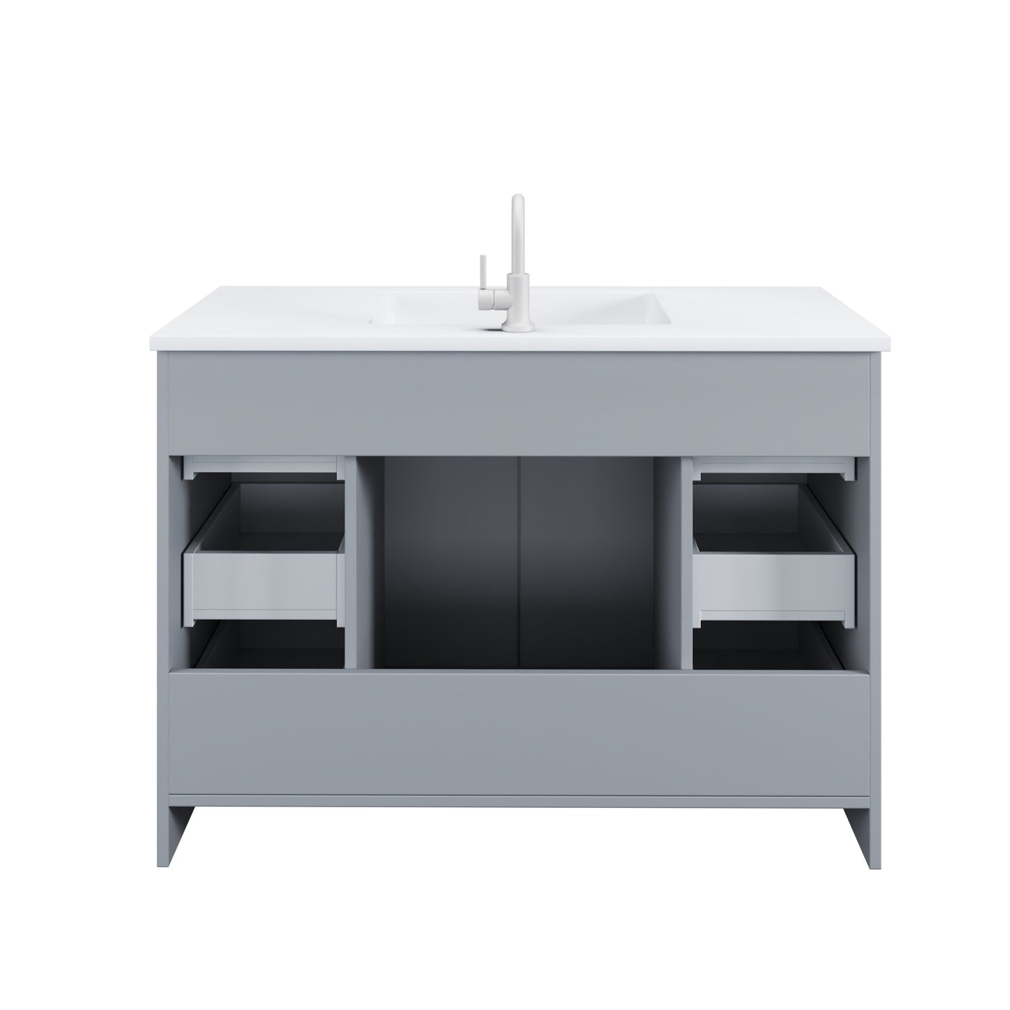 Zuma 48" Bathroom Vanity with integrated counter top