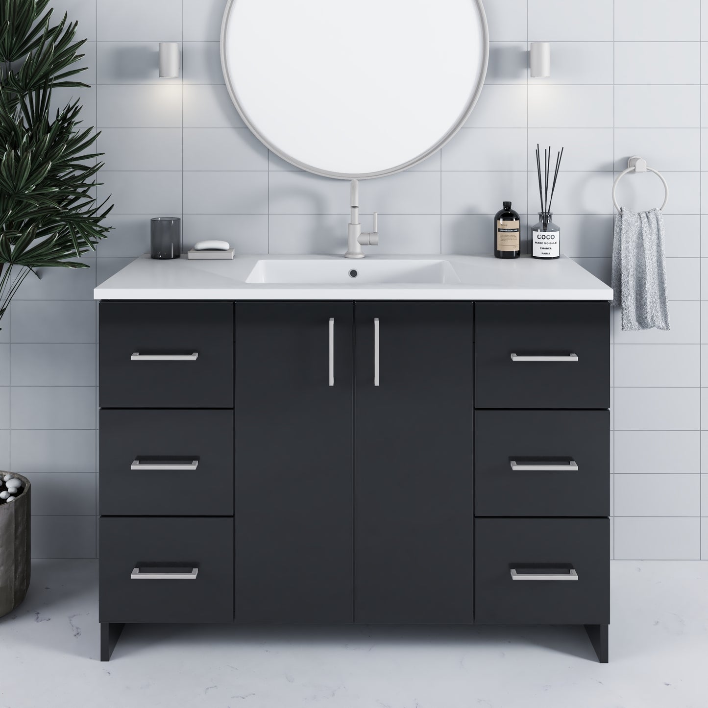 Zuma 48" Bathroom Vanity with integrated counter top