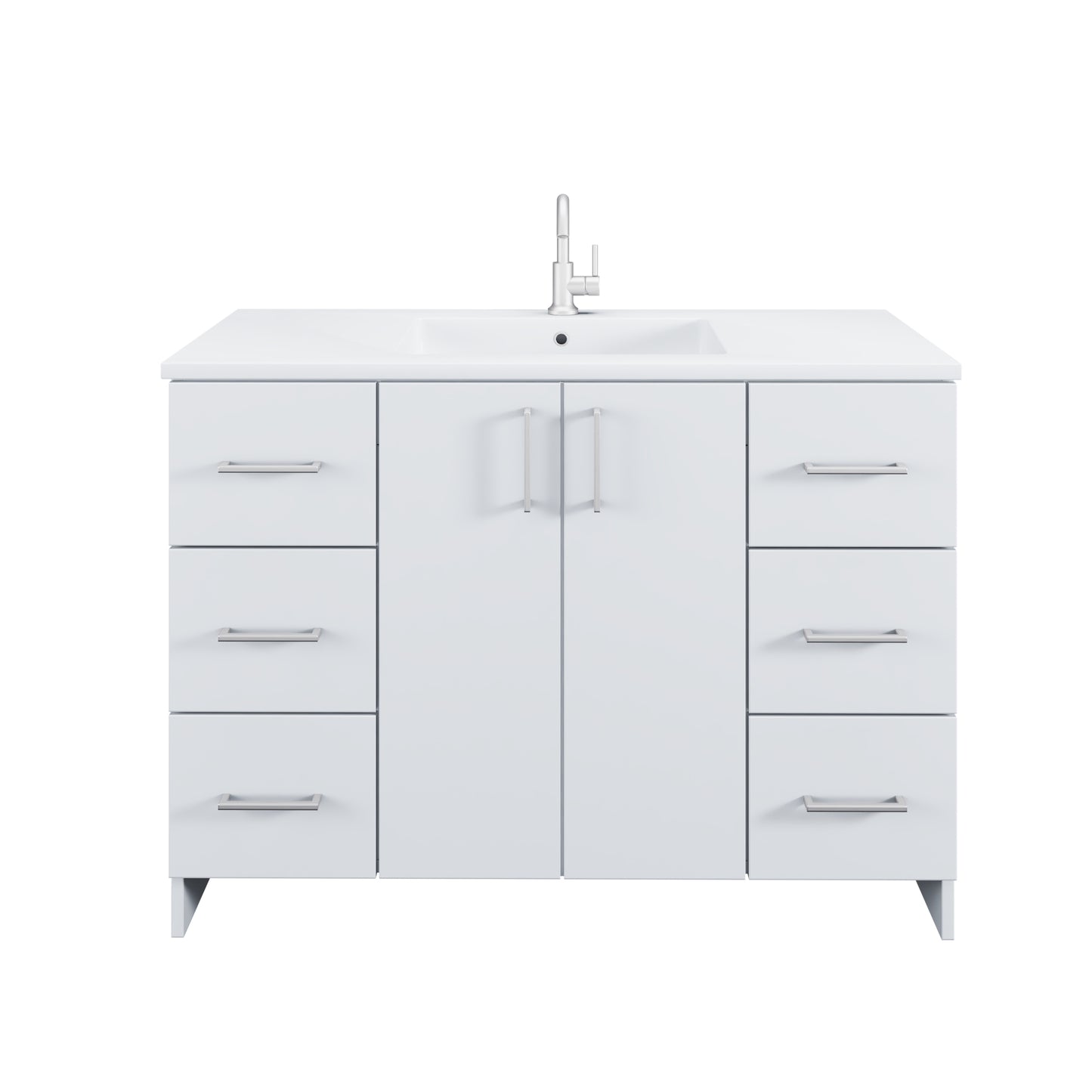 Zuma 48" Bathroom Vanity with integrated counter top