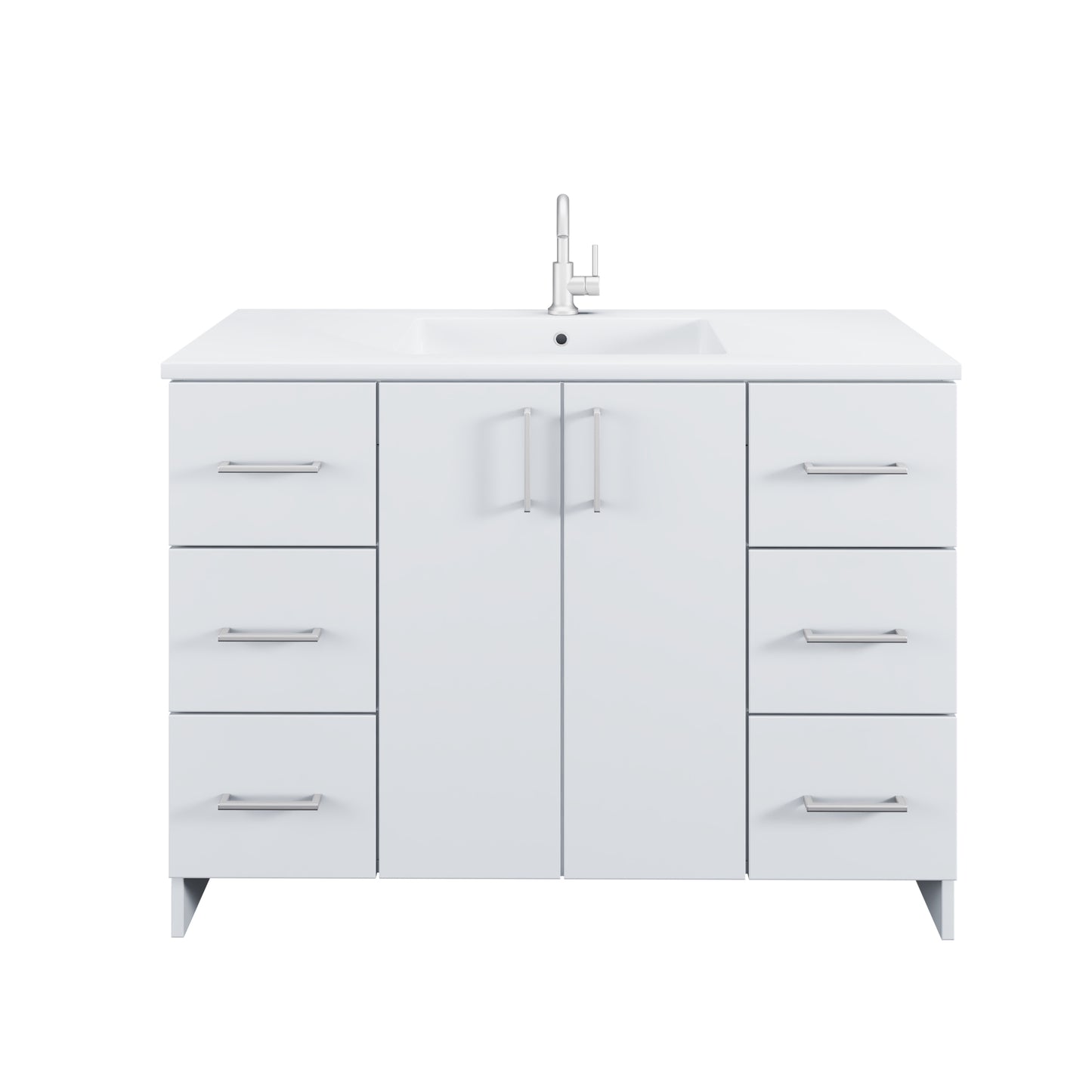Zuma 48" Bathroom Vanity with integrated counter top