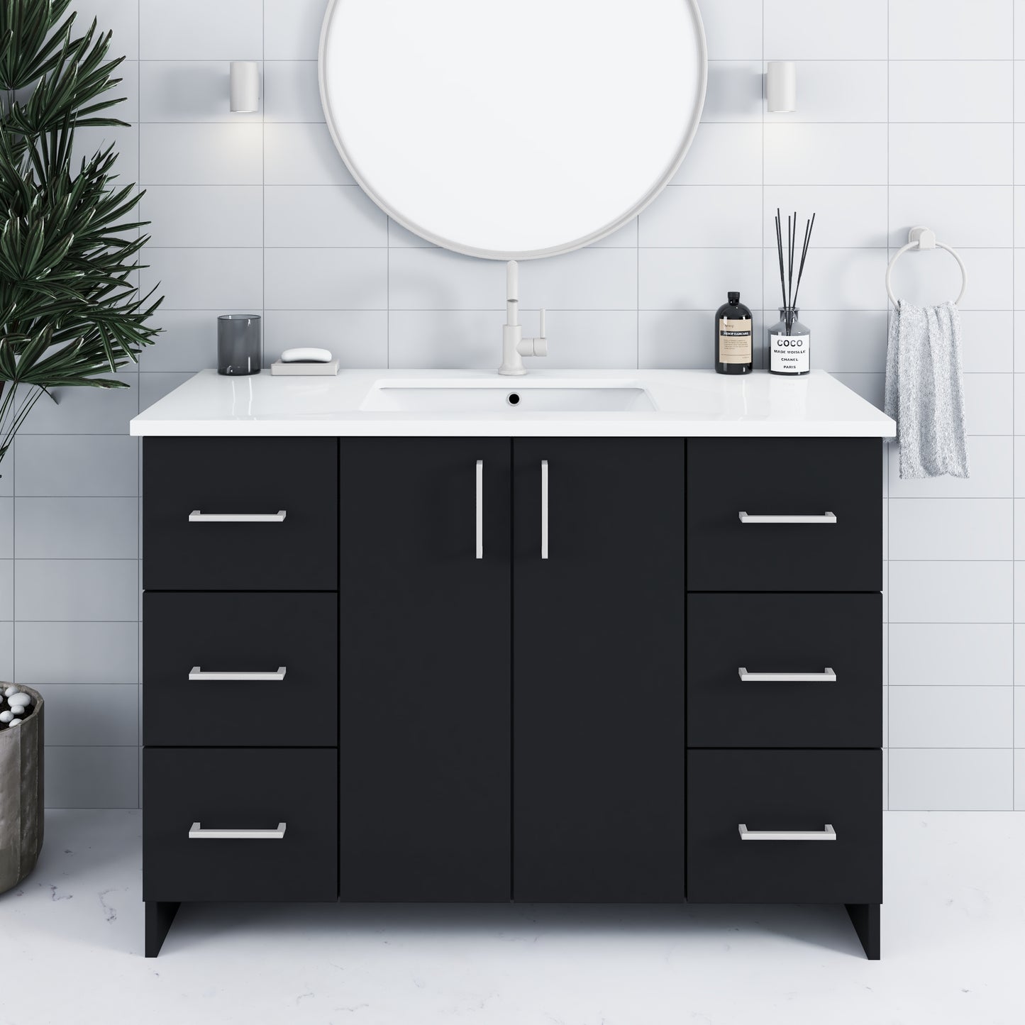 Zuma 48" Bathroom Vanity with integrated counter top