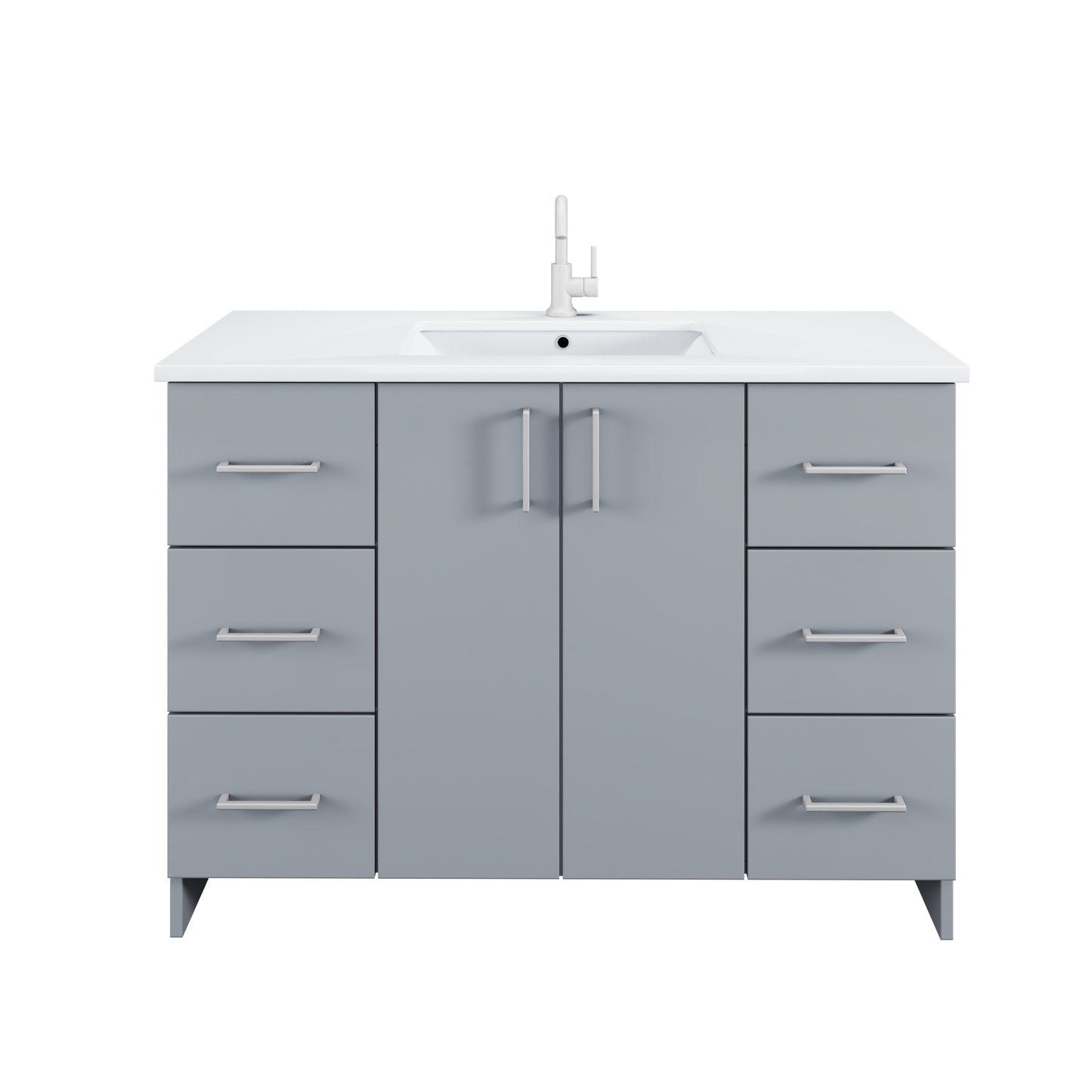 Zuma 48" Bathroom Vanity with integrated counter top