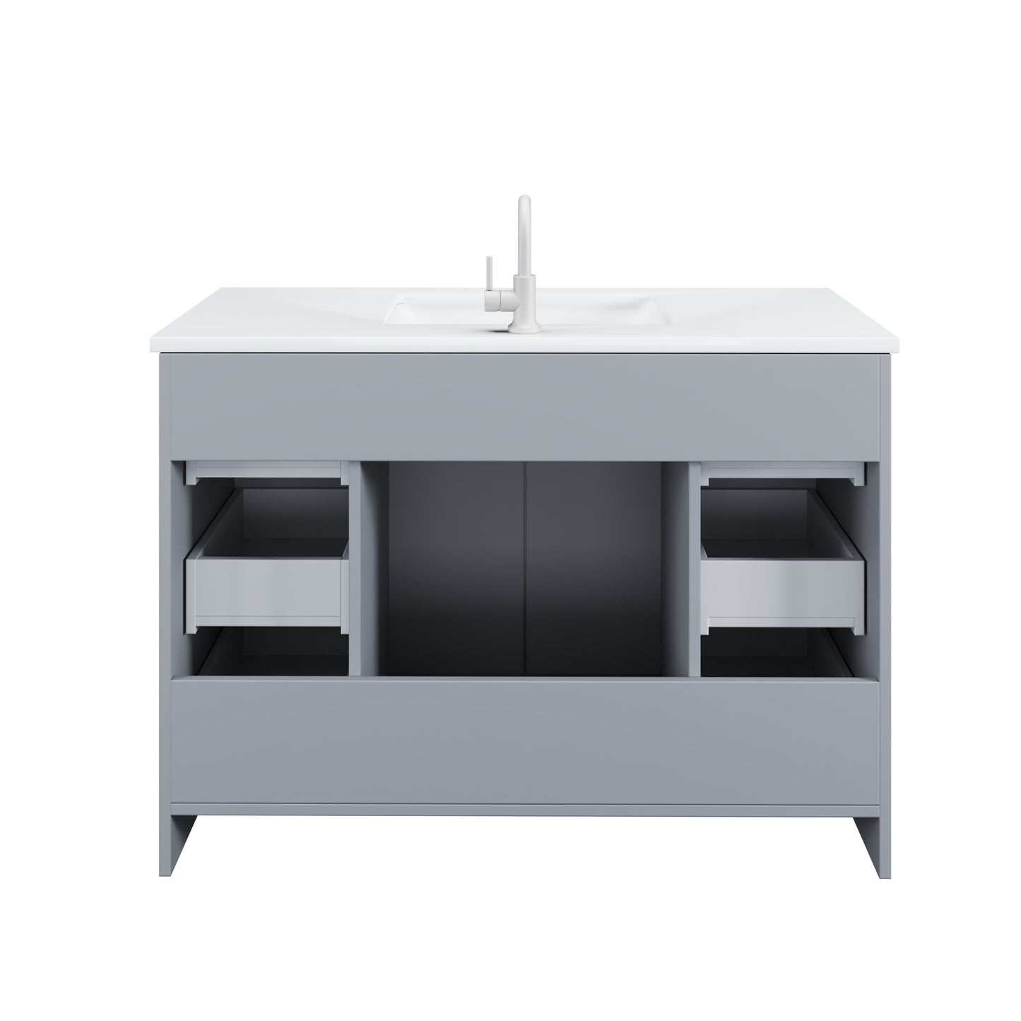 Zuma 48" Bathroom Vanity with integrated counter top