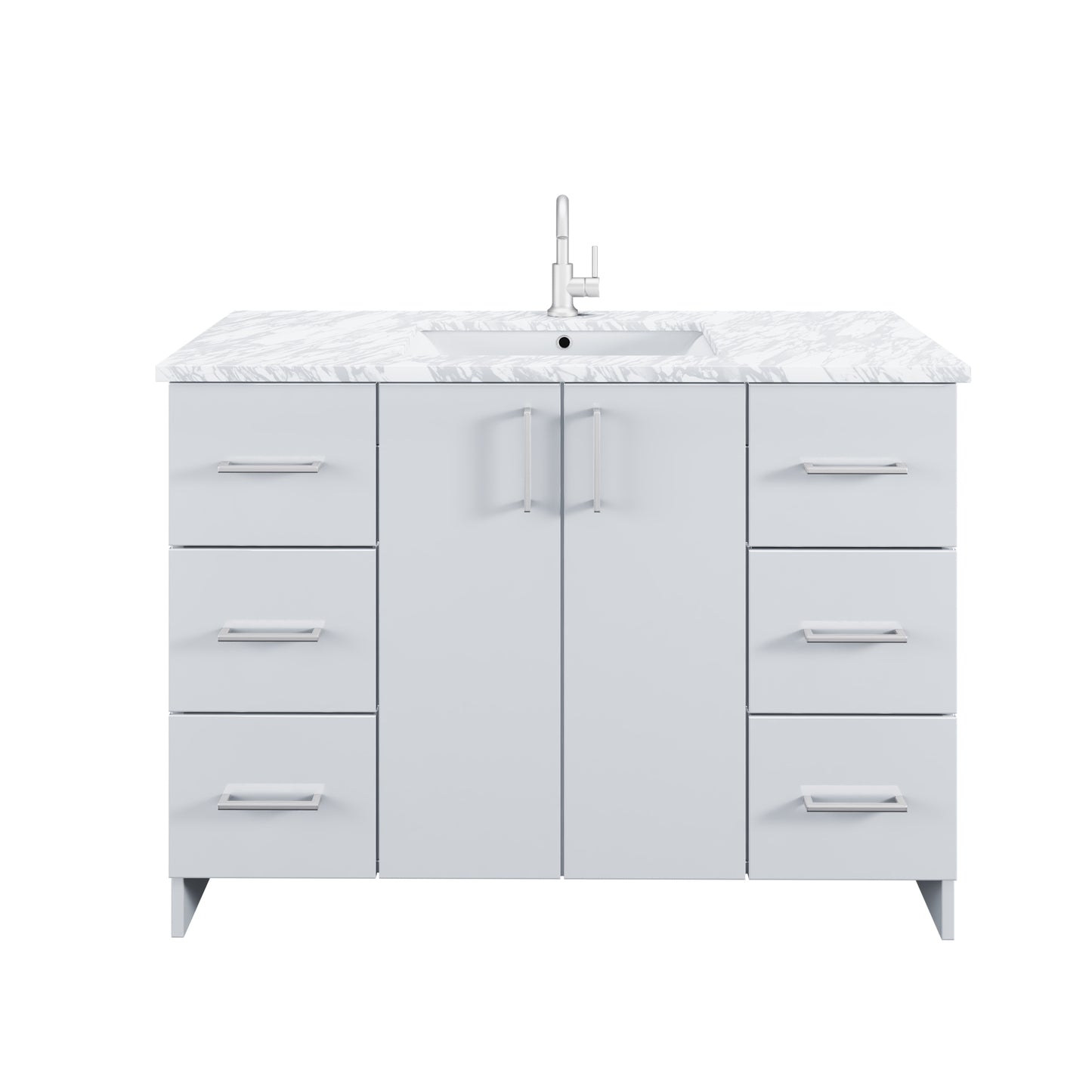 Zuma 48" Bathroom Vanity with integrated counter top