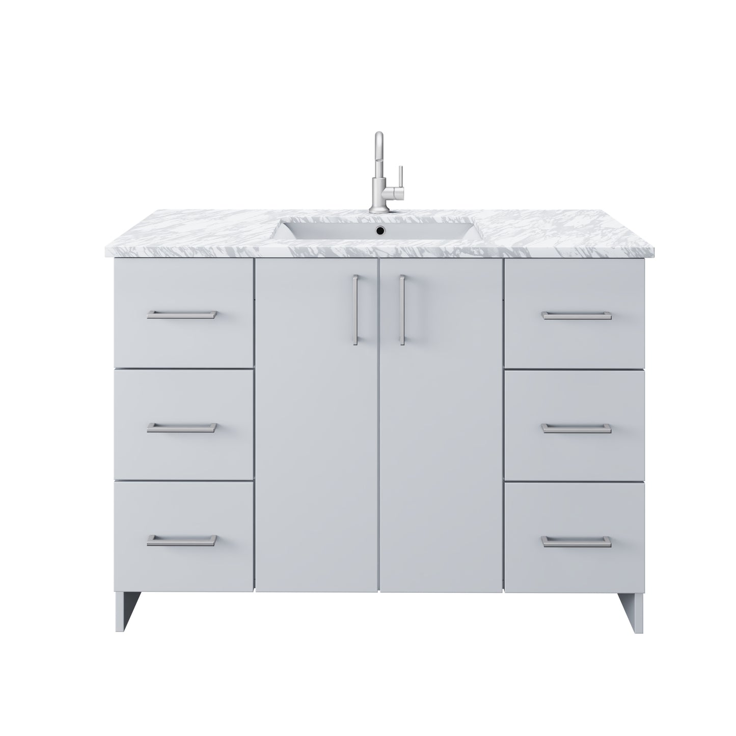 Zuma 48" Bathroom Vanity with integrated counter top