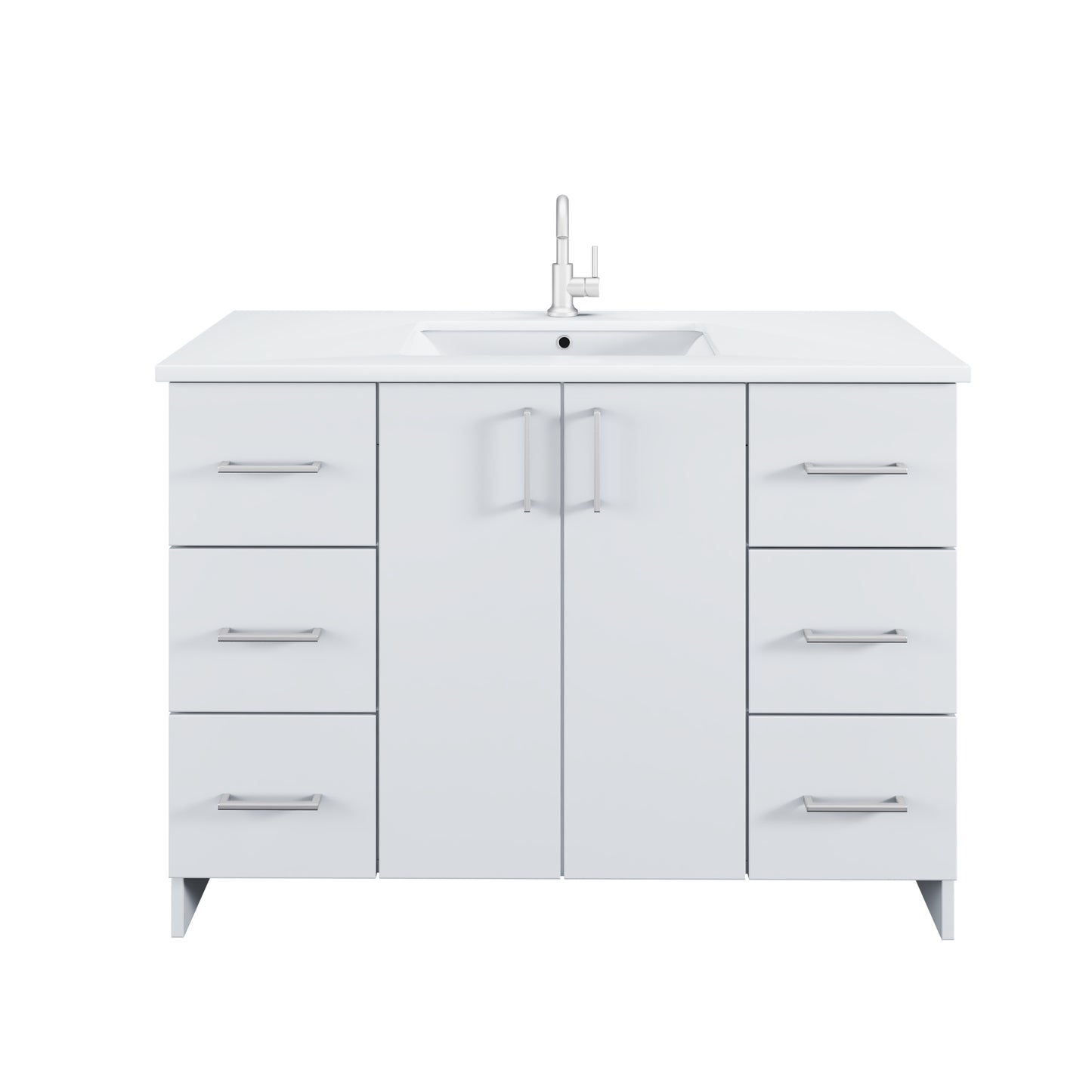 Zuma 48" Bathroom Vanity with integrated counter top