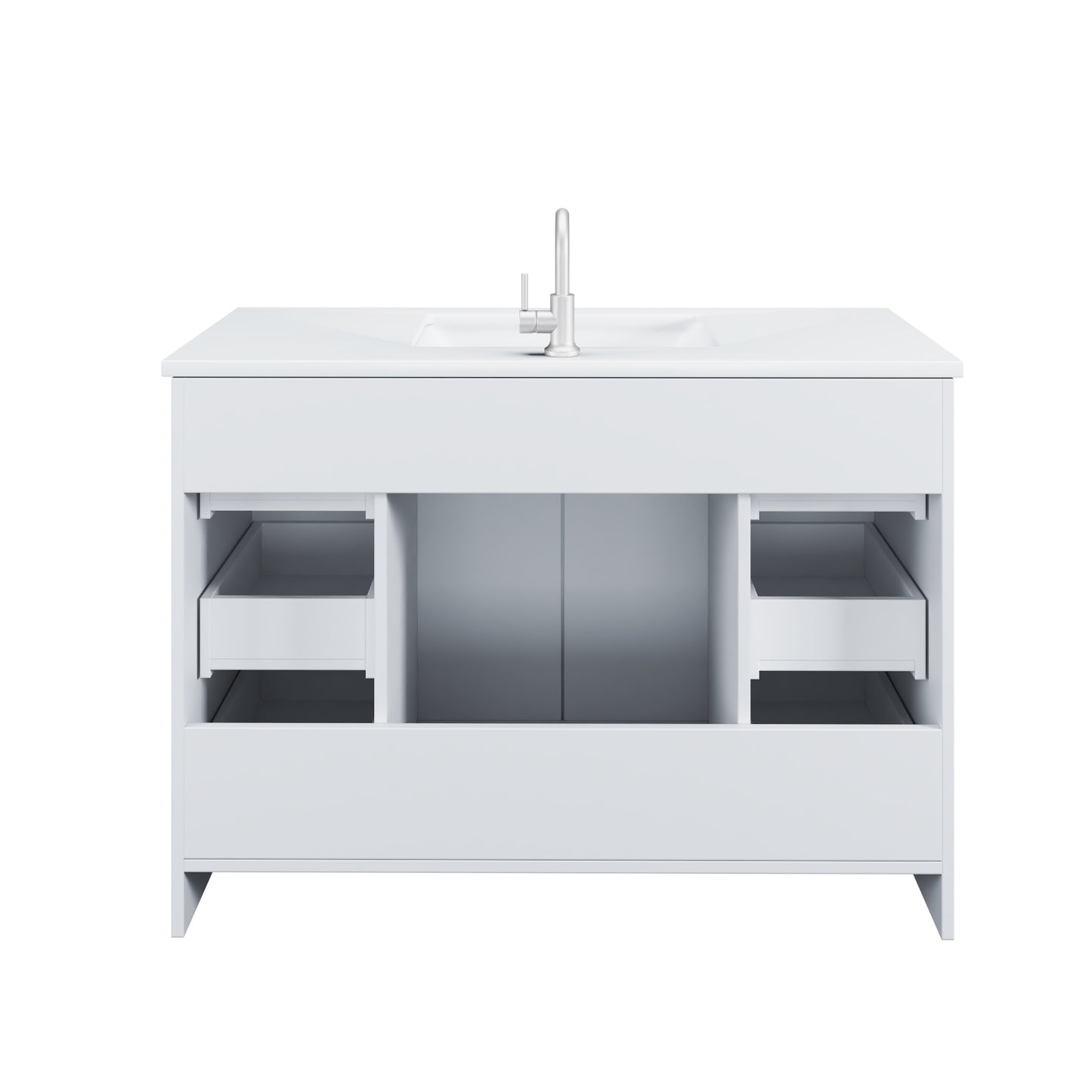 Zuma 48" Bathroom Vanity with integrated counter top