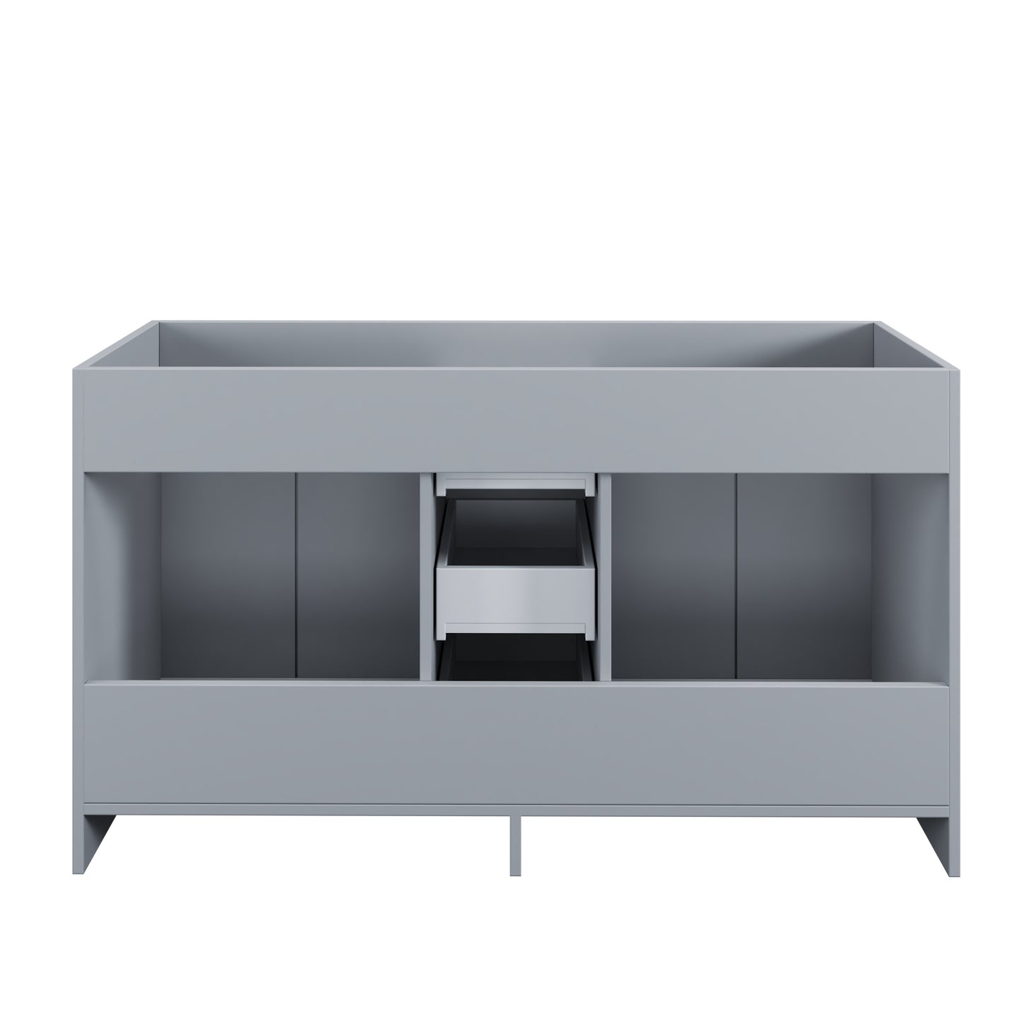 Zuma 60" Double Sink Bathroom Vanity Cabinet Only