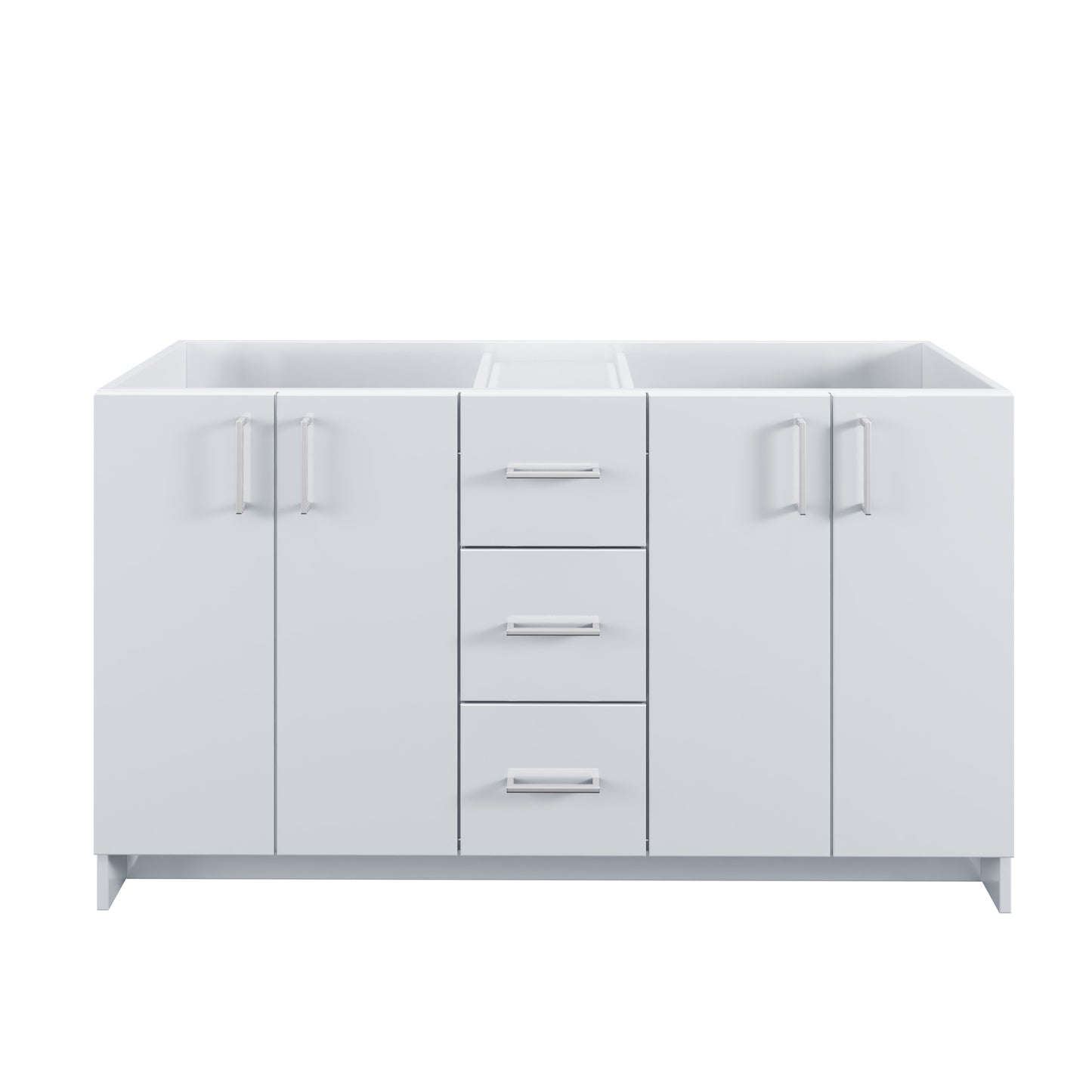 Zuma 60" Double Sink Bathroom Vanity Cabinet Only