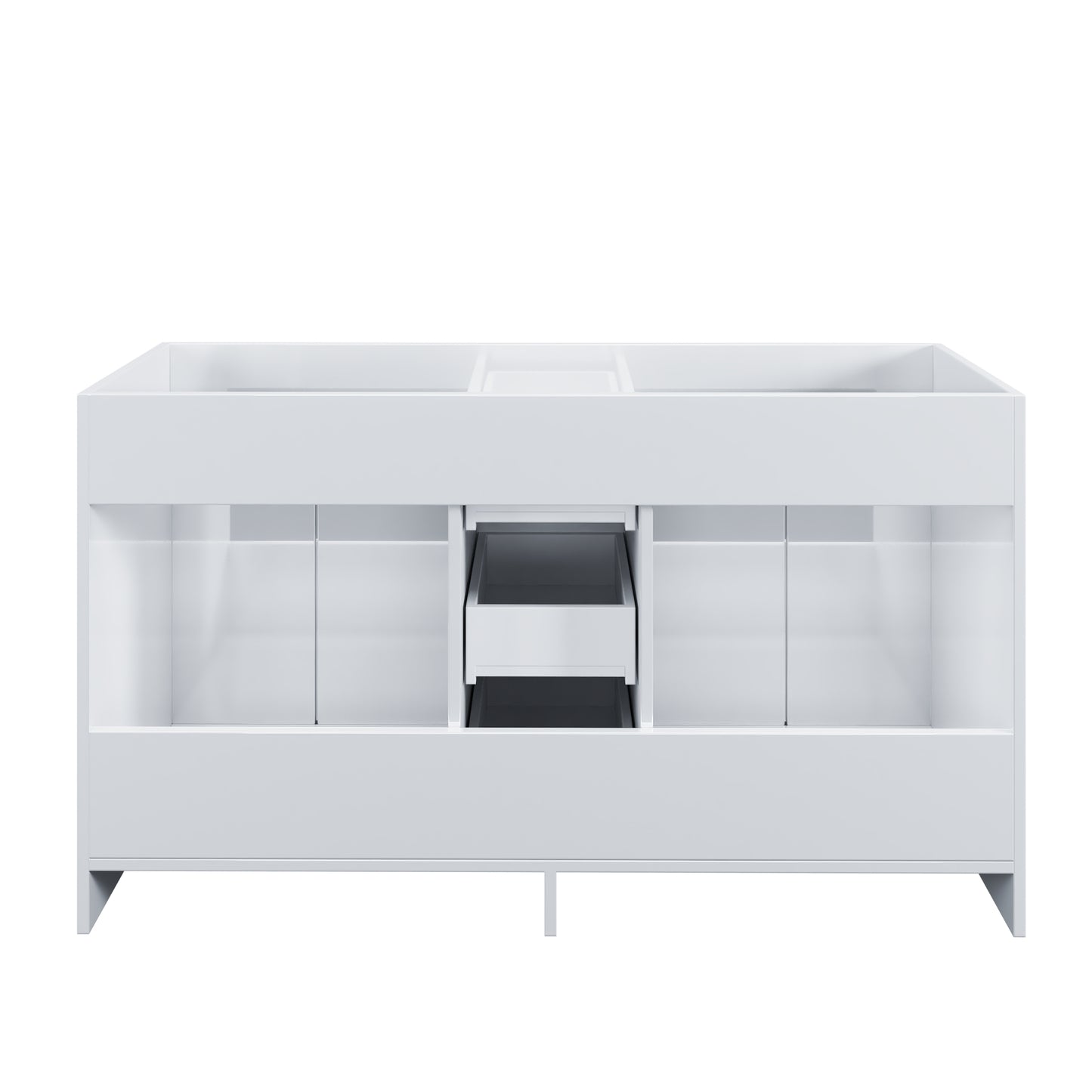 Zuma 60" Double Sink Bathroom Vanity Cabinet Only