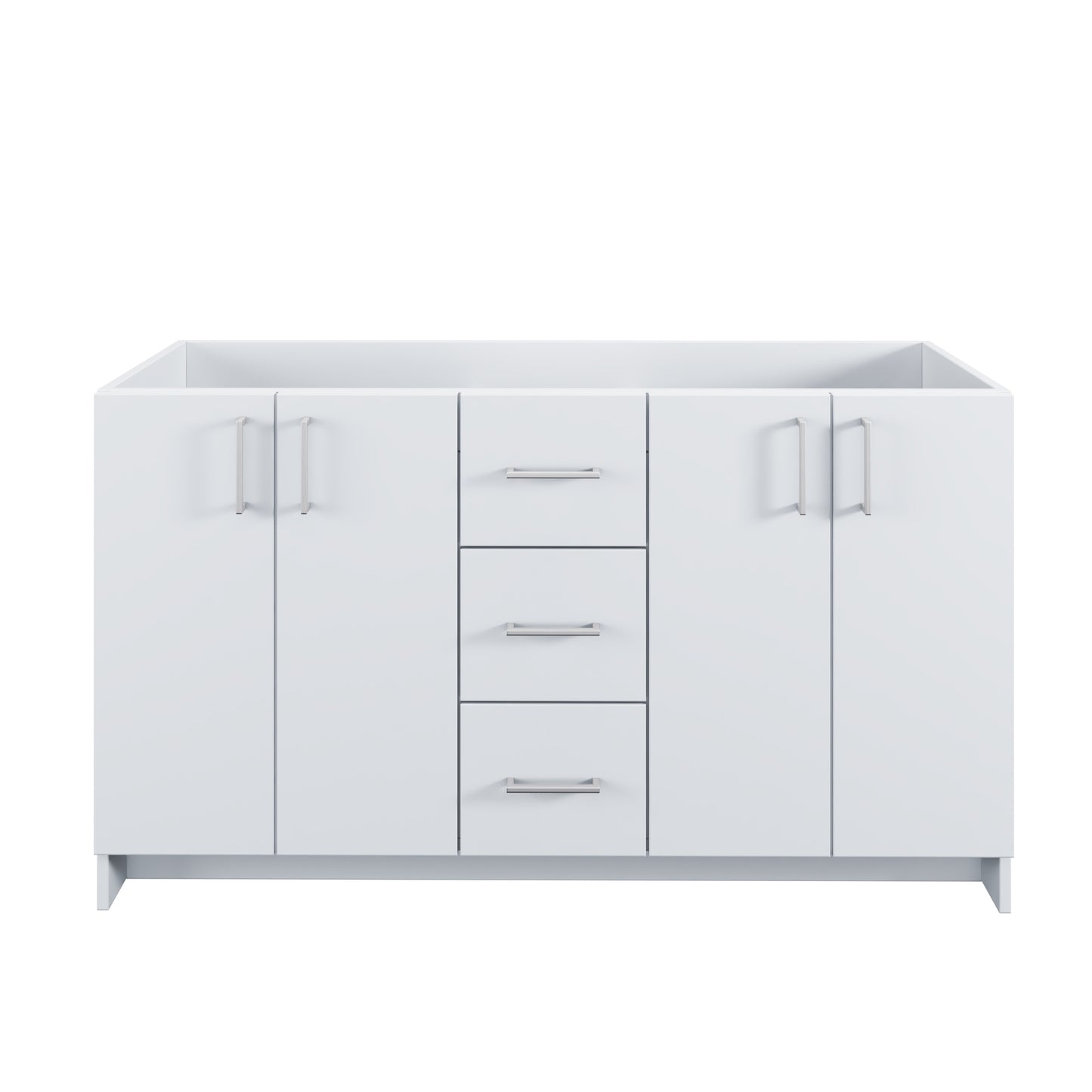 Zuma 60" Double Sink Bathroom Vanity Cabinet Only