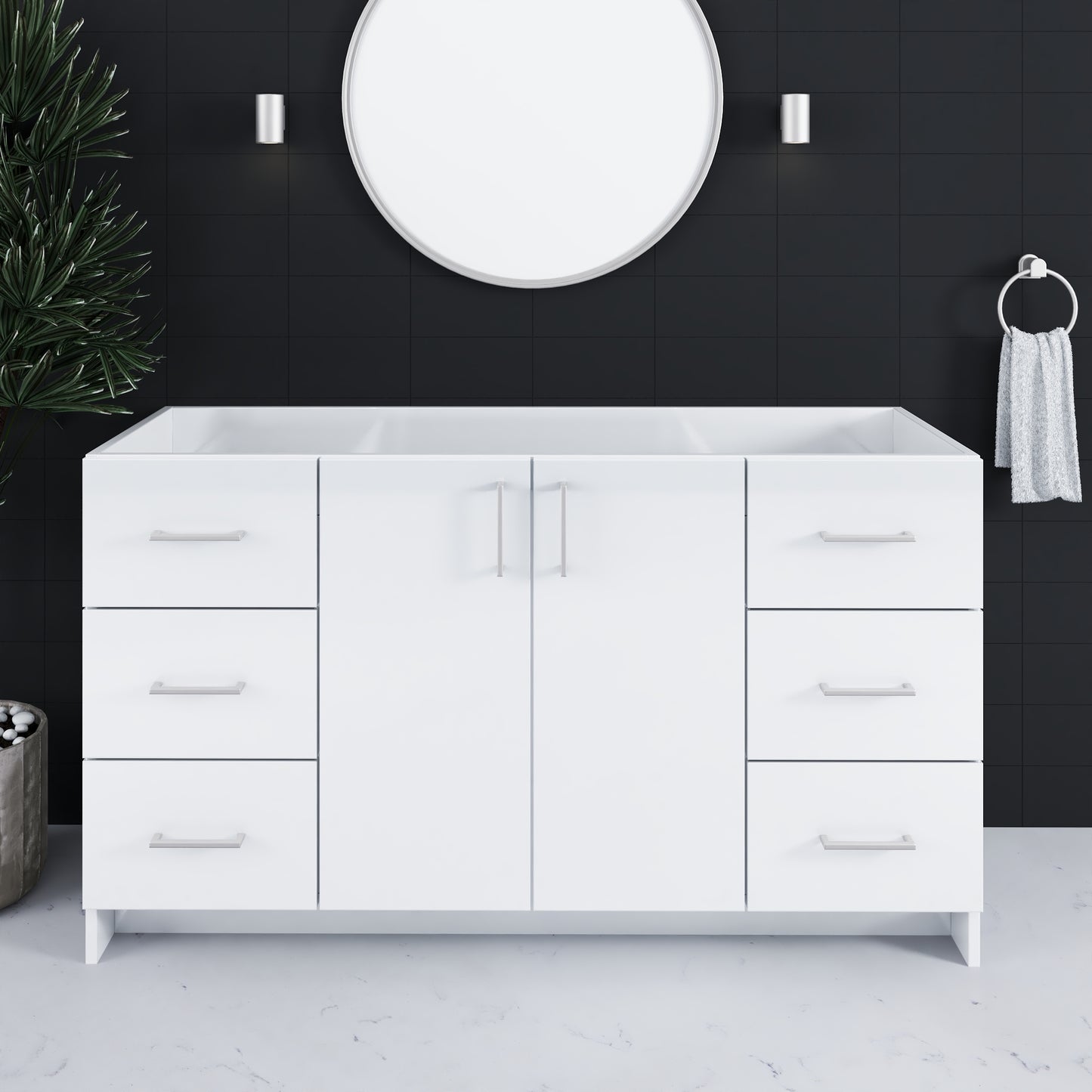 Zuma 60" Bathroom Vanity Cabinet Only