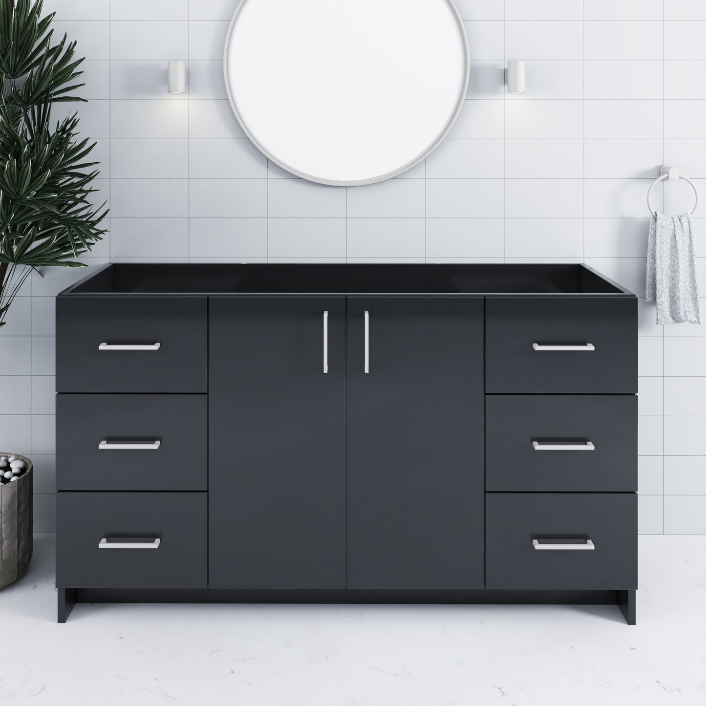 Zuma 60" Bathroom Vanity Cabinet Only