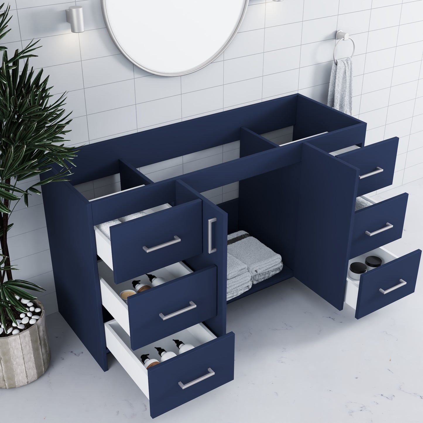 Zuma 60" Bathroom Vanity Cabinet Only