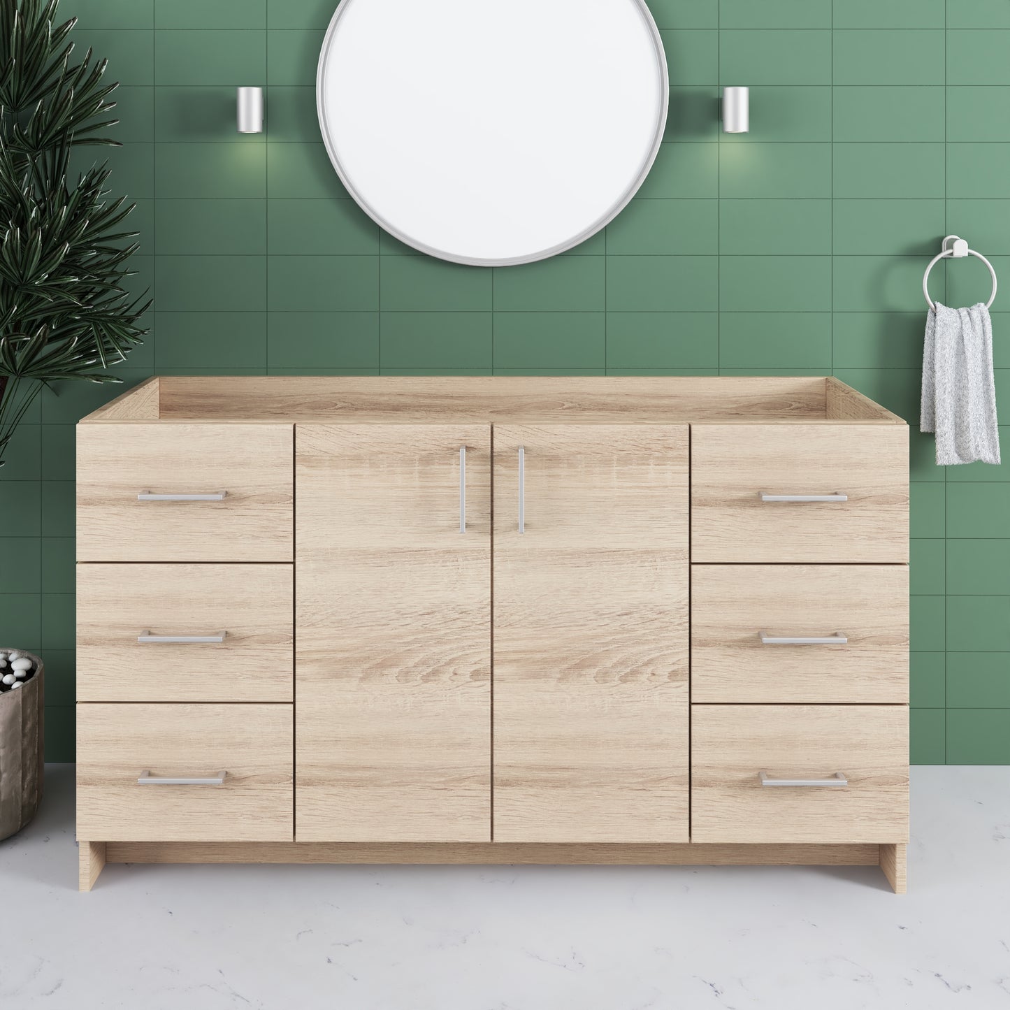 Zuma 60" Bathroom Vanity Cabinet Only