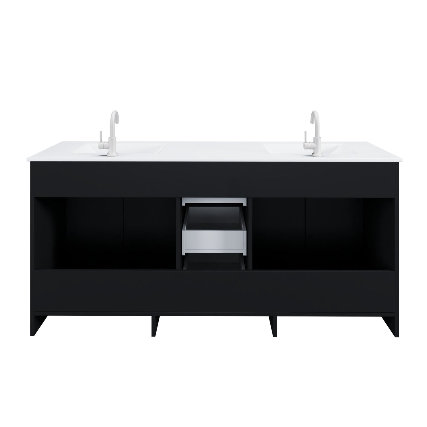 Zuma 72" Bathroom Vanity with integrated counter top
