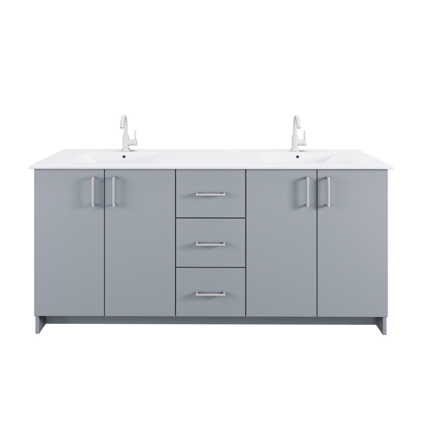 Zuma 72" Bathroom Vanity with integrated counter top