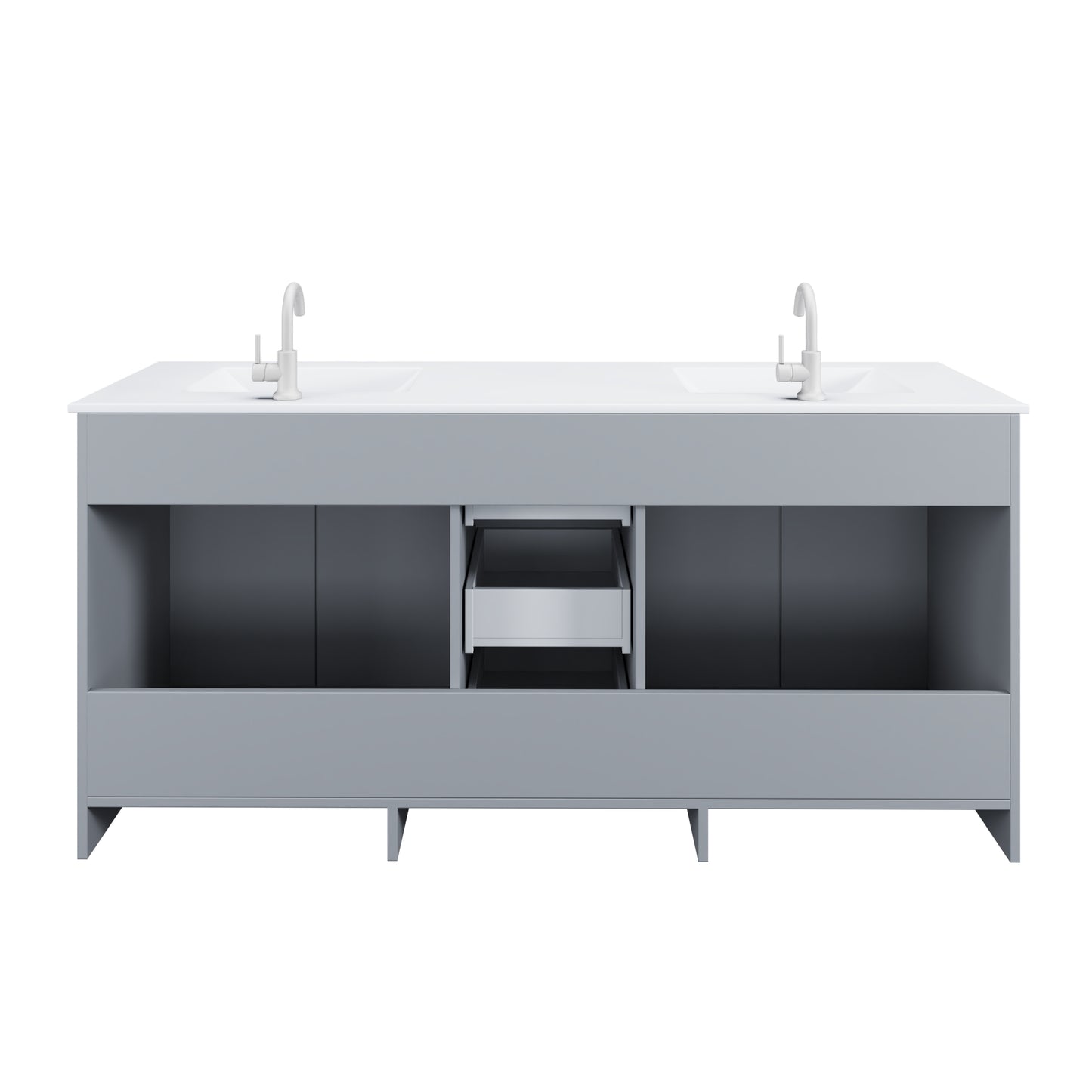 Zuma 72" Bathroom Vanity with integrated counter top