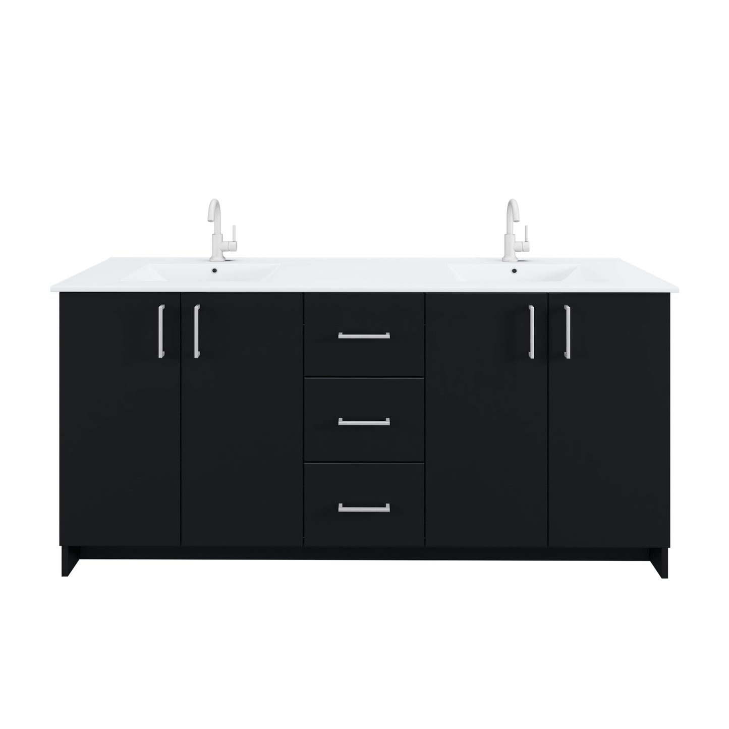 Zuma 72" Bathroom Vanity with integrated counter top