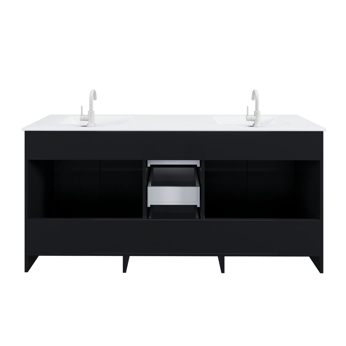 Zuma 72" Bathroom Vanity with integrated counter top