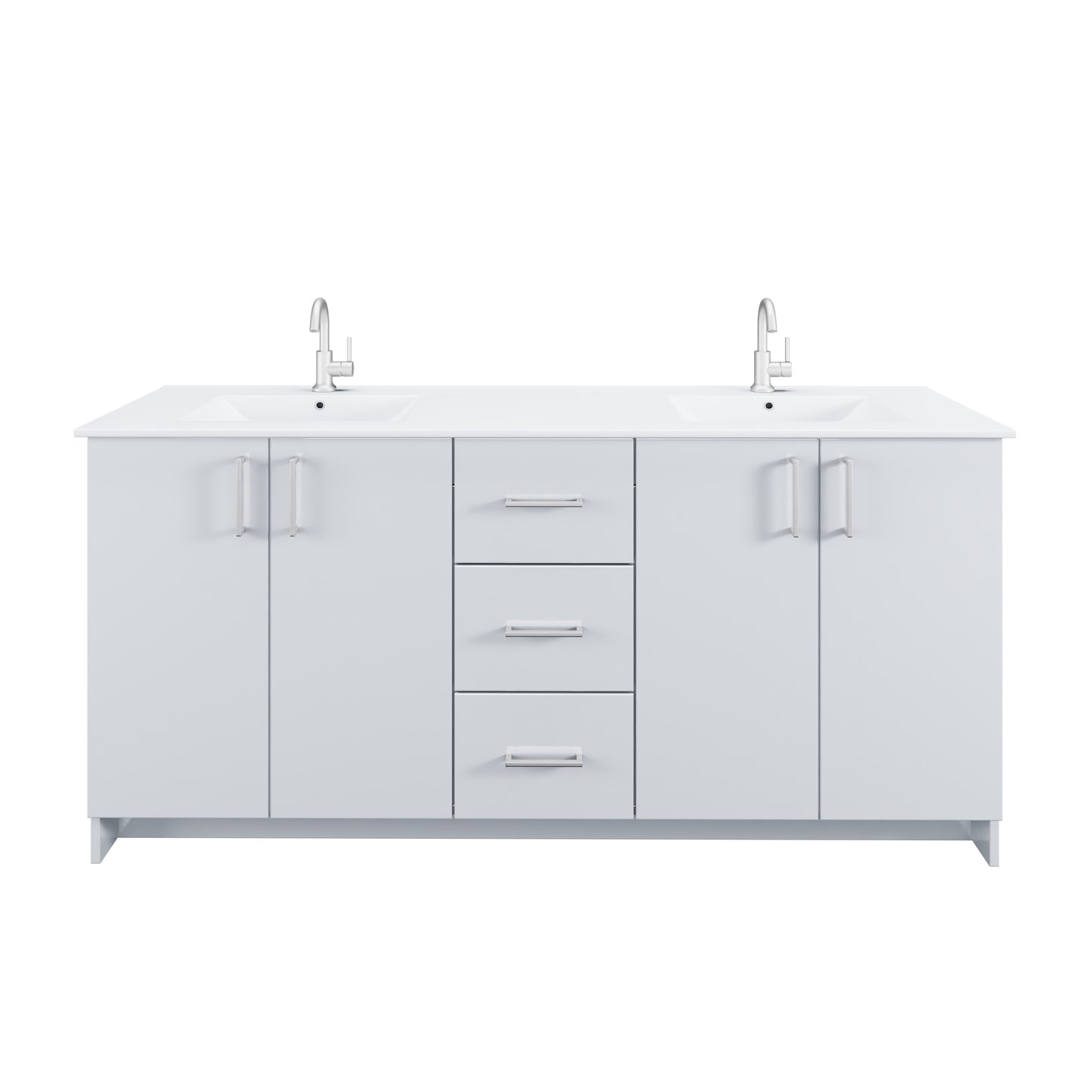 Zuma 72" Bathroom Vanity with integrated counter top