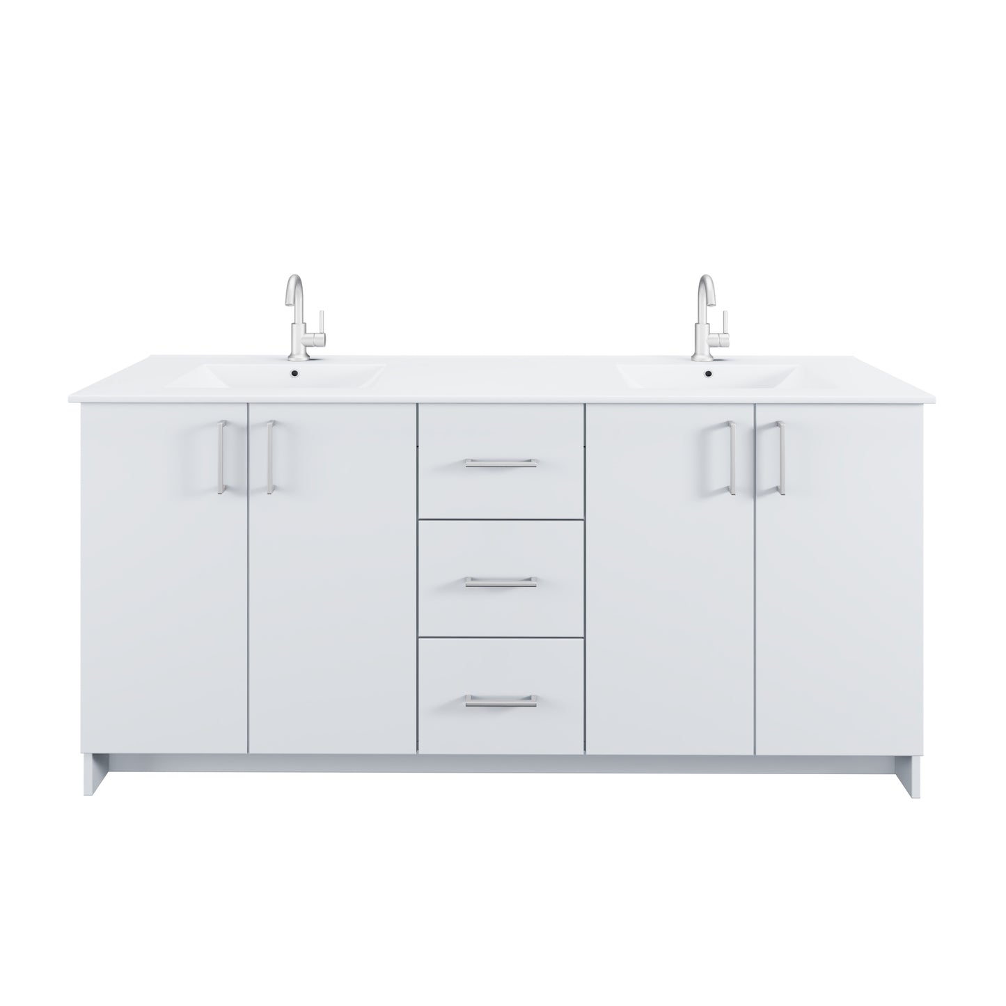 Zuma 72" Bathroom Vanity with integrated counter top
