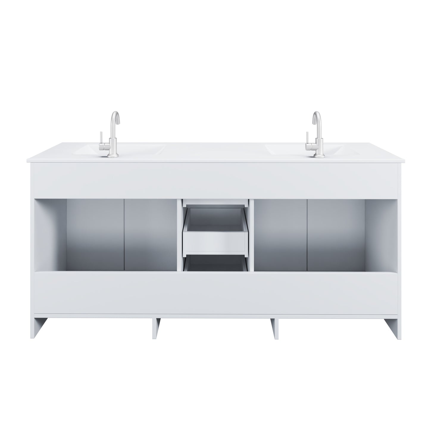 Zuma 72" Bathroom Vanity with integrated counter top