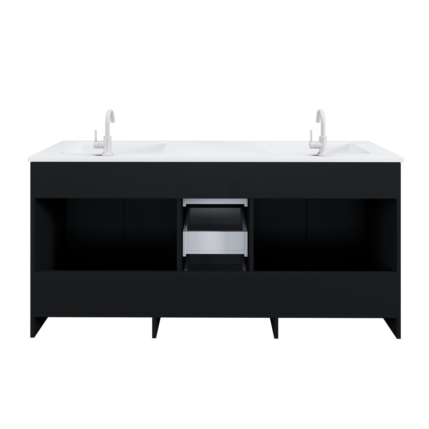 Zuma 72" Bathroom Vanity with integrated counter top