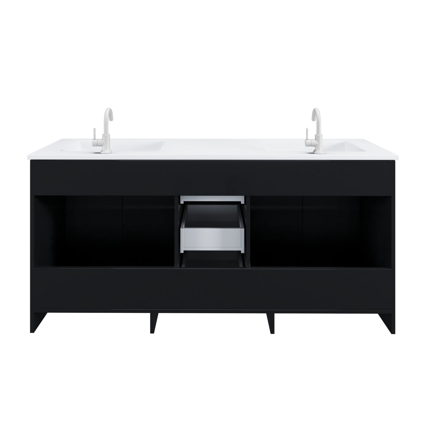 Zuma 72" Bathroom Vanity with integrated counter top