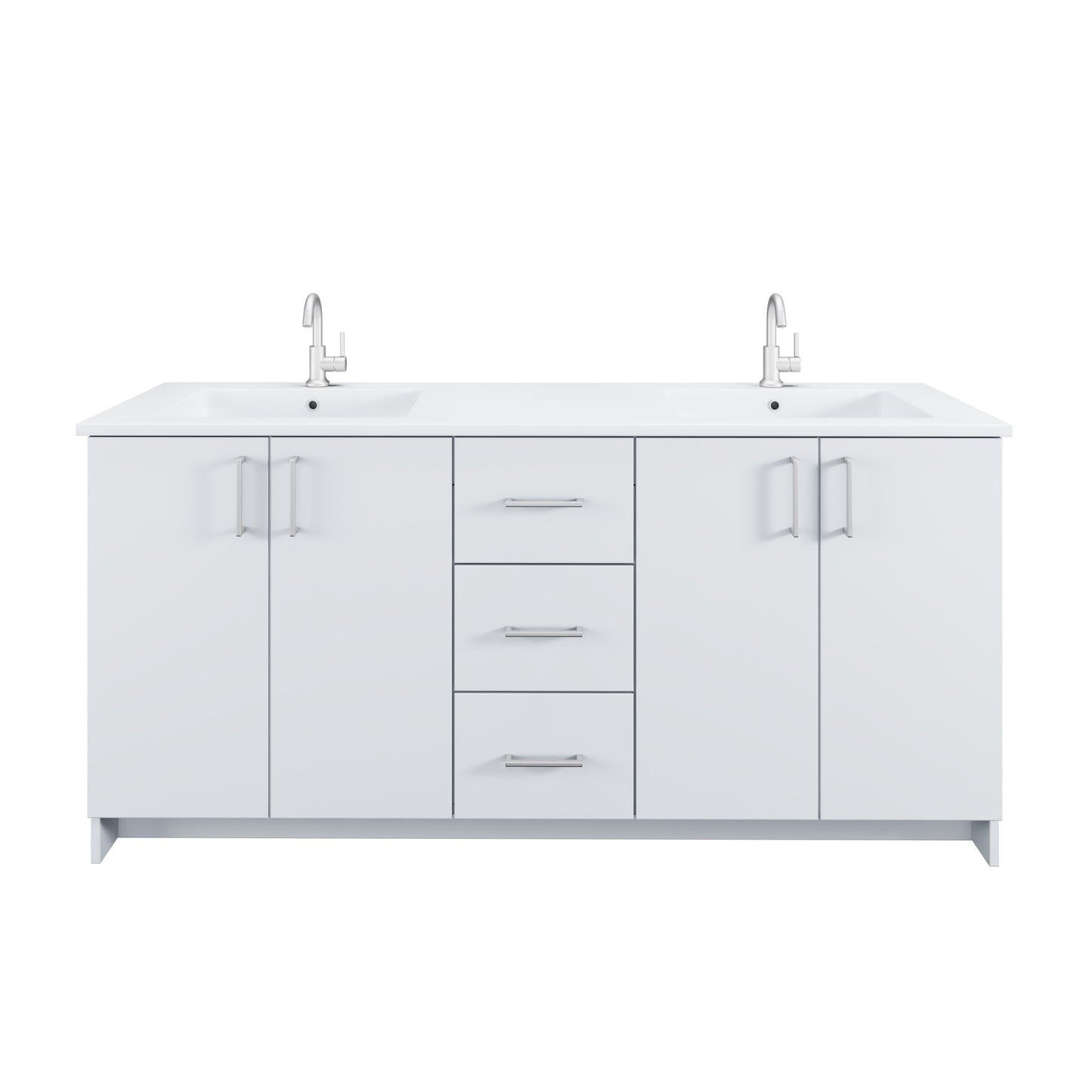 Zuma 72" Bathroom Vanity with integrated counter top