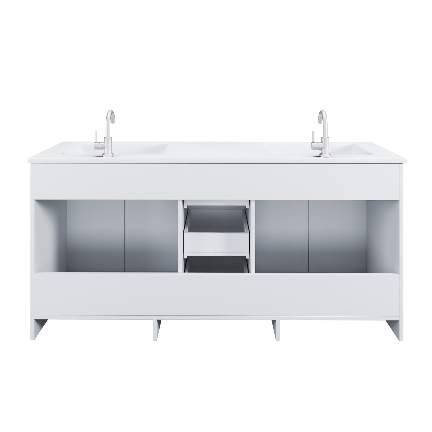 Zuma 72" Bathroom Vanity with integrated counter top