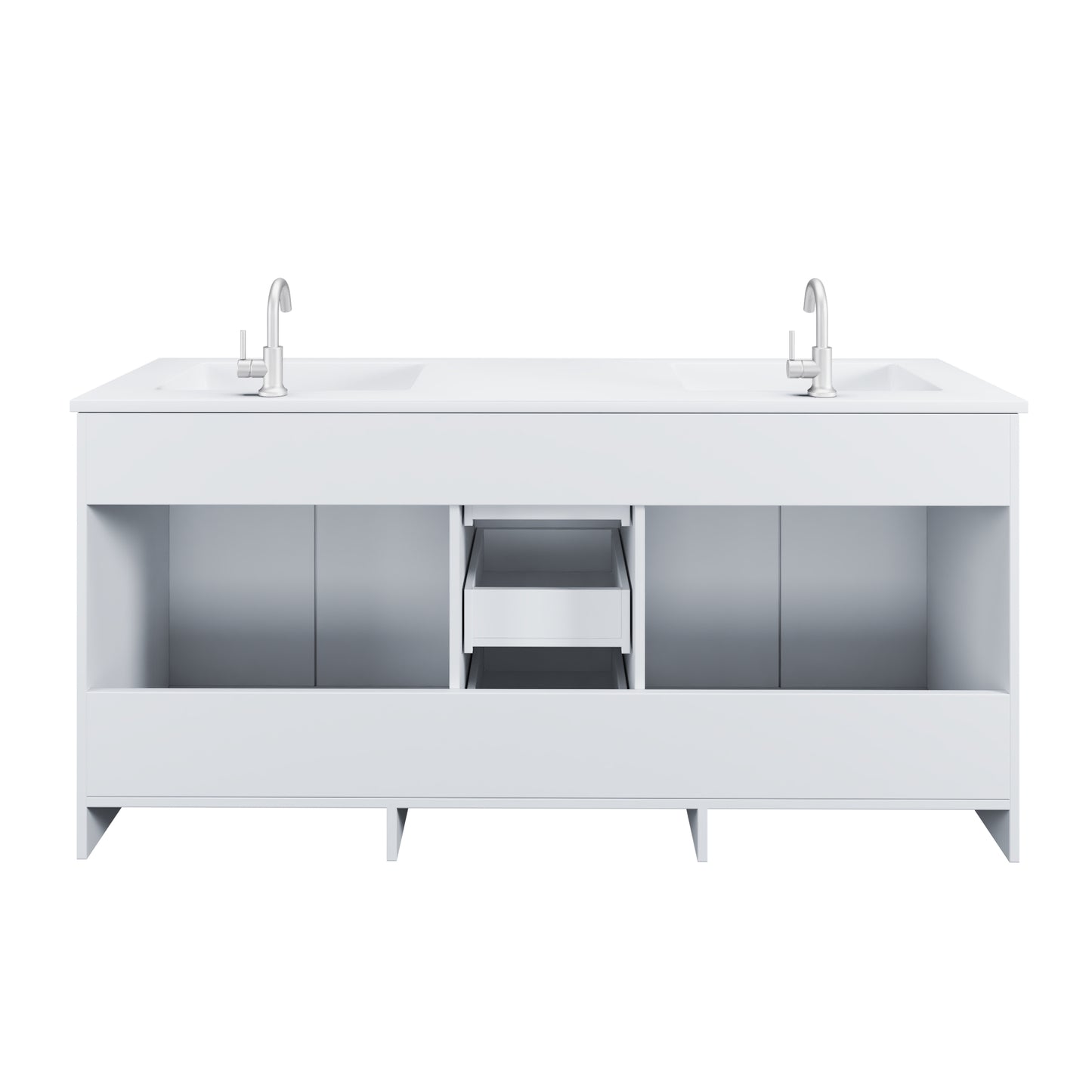 Zuma 72" Bathroom Vanity with integrated counter top