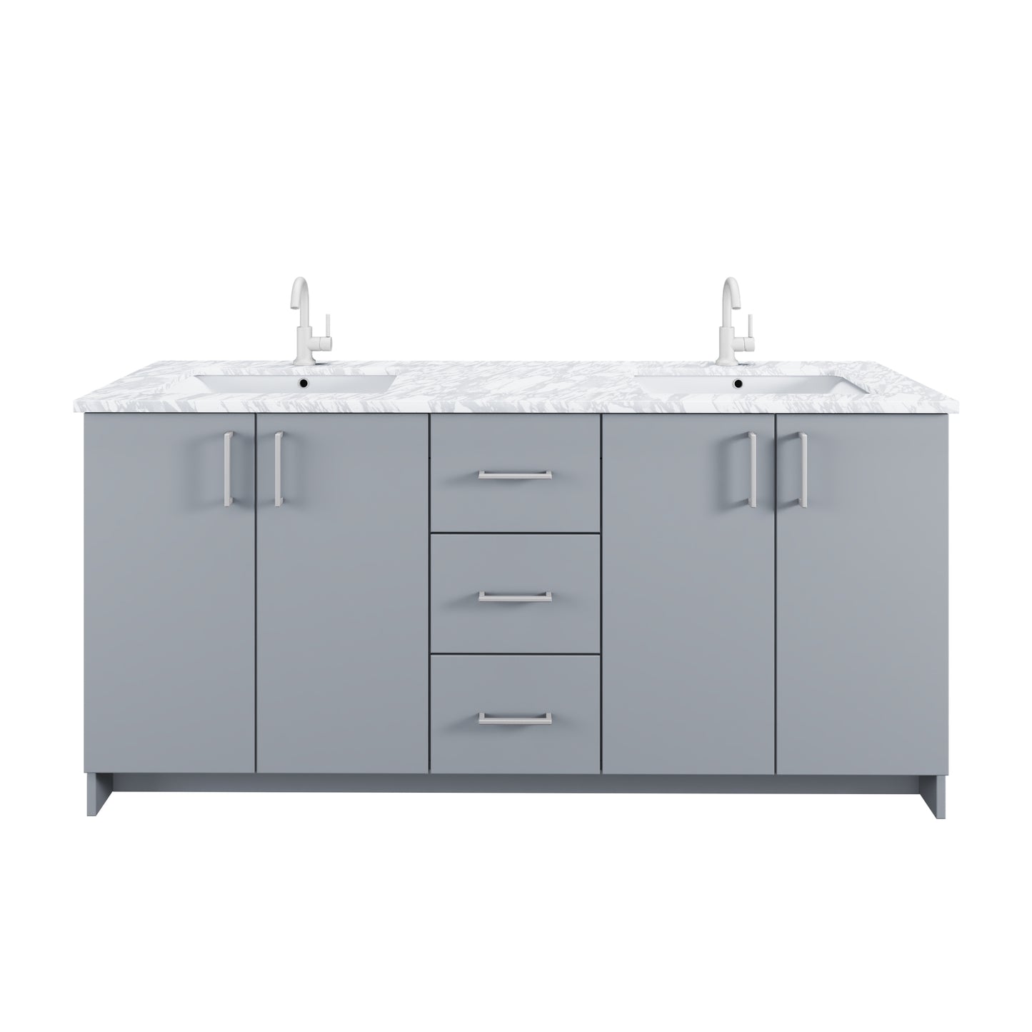 Zuma 72" Bathroom Vanity with integrated counter top
