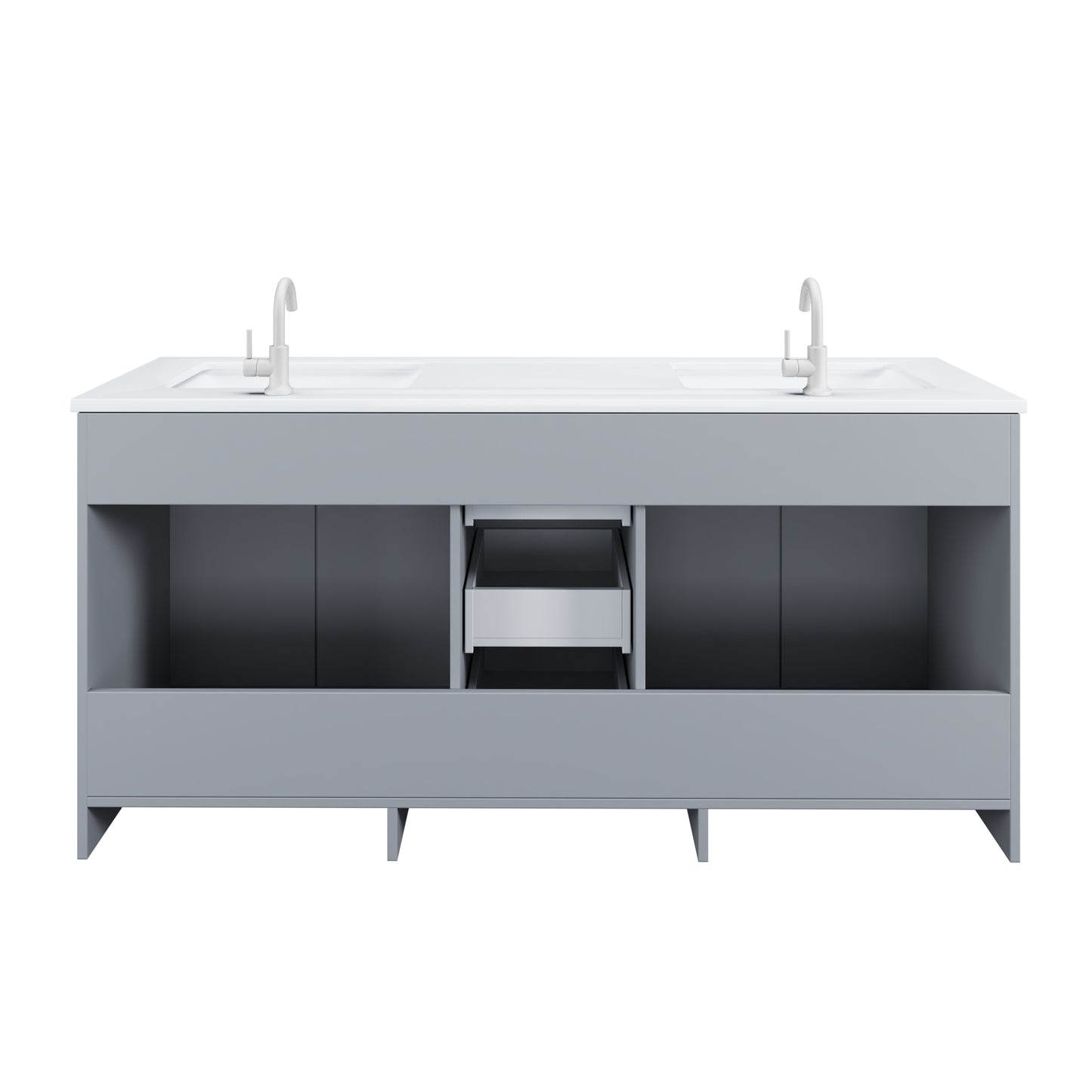 Zuma 72" Bathroom Vanity with integrated counter top