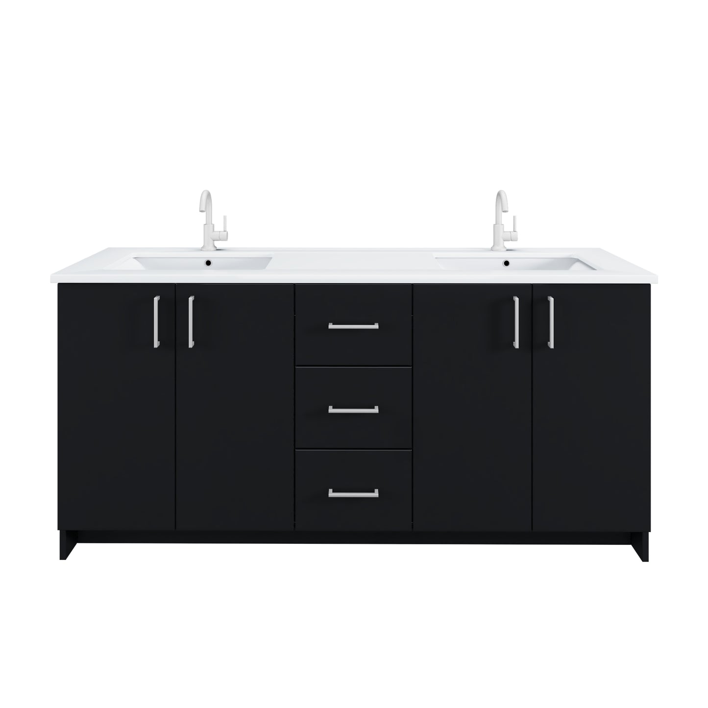 Zuma 72" Bathroom Vanity with integrated counter top