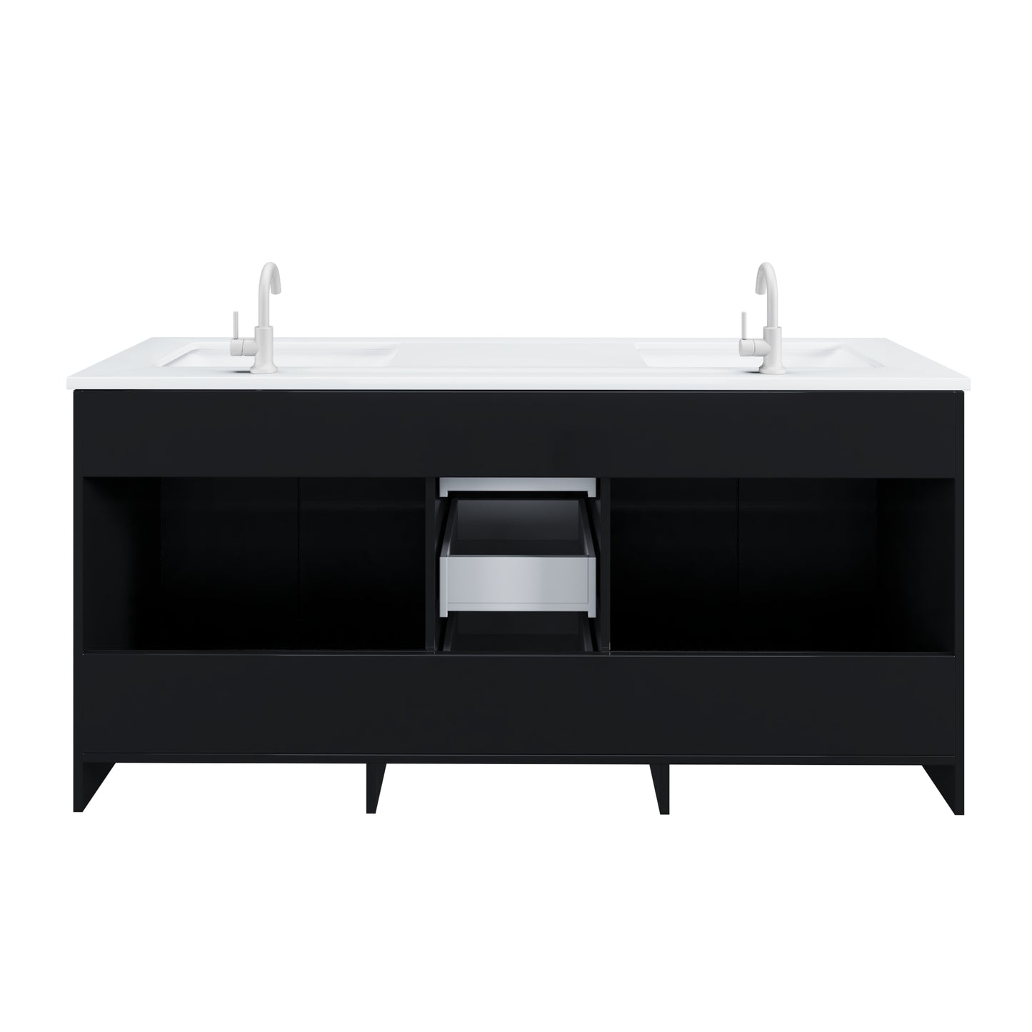 Zuma 72" Bathroom Vanity with integrated counter top