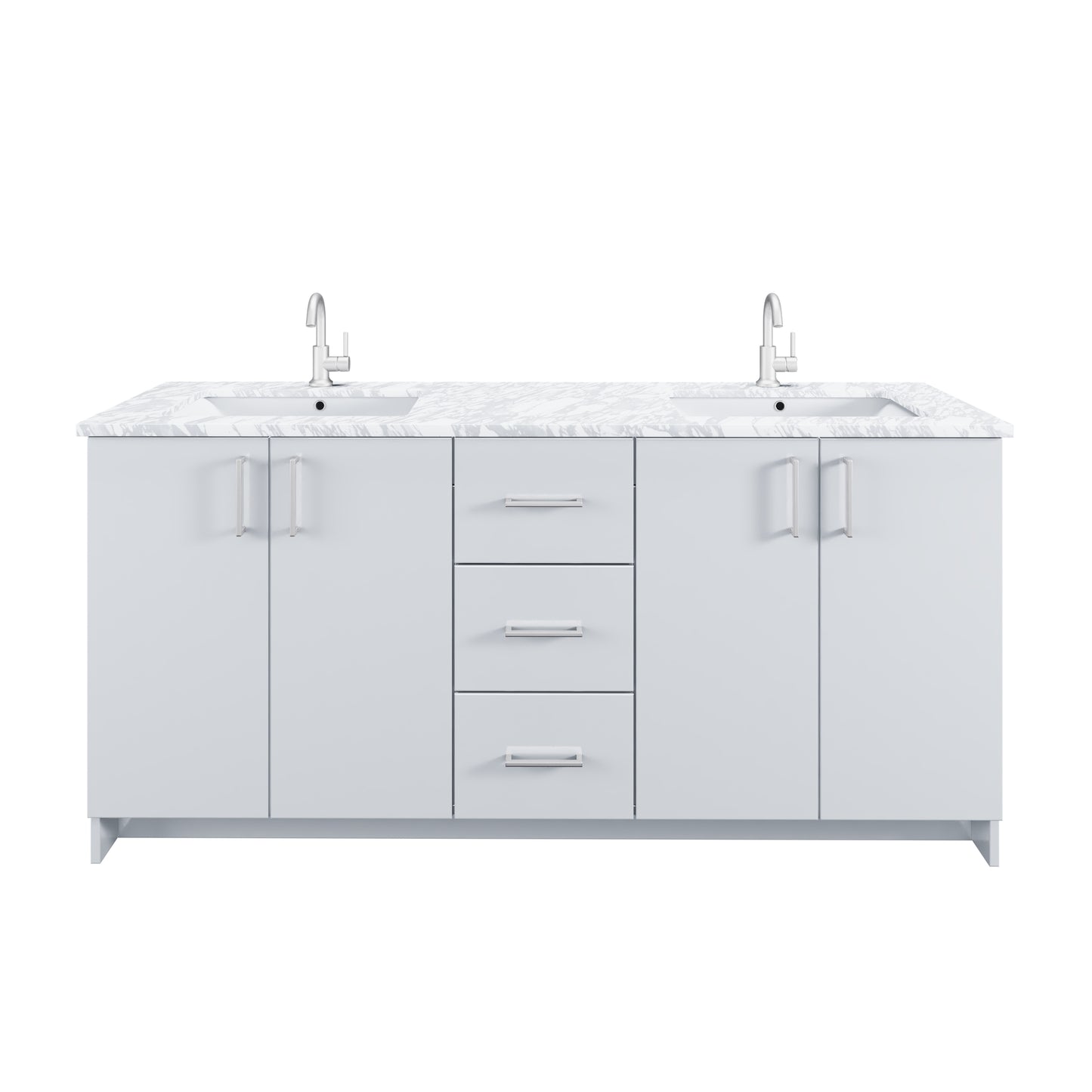 Zuma 72" Bathroom Vanity with integrated counter top
