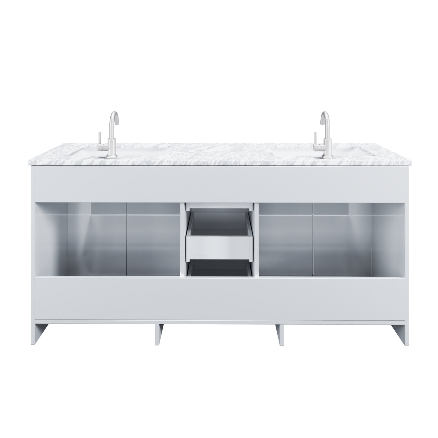 Zuma 72" Bathroom Vanity with integrated counter top