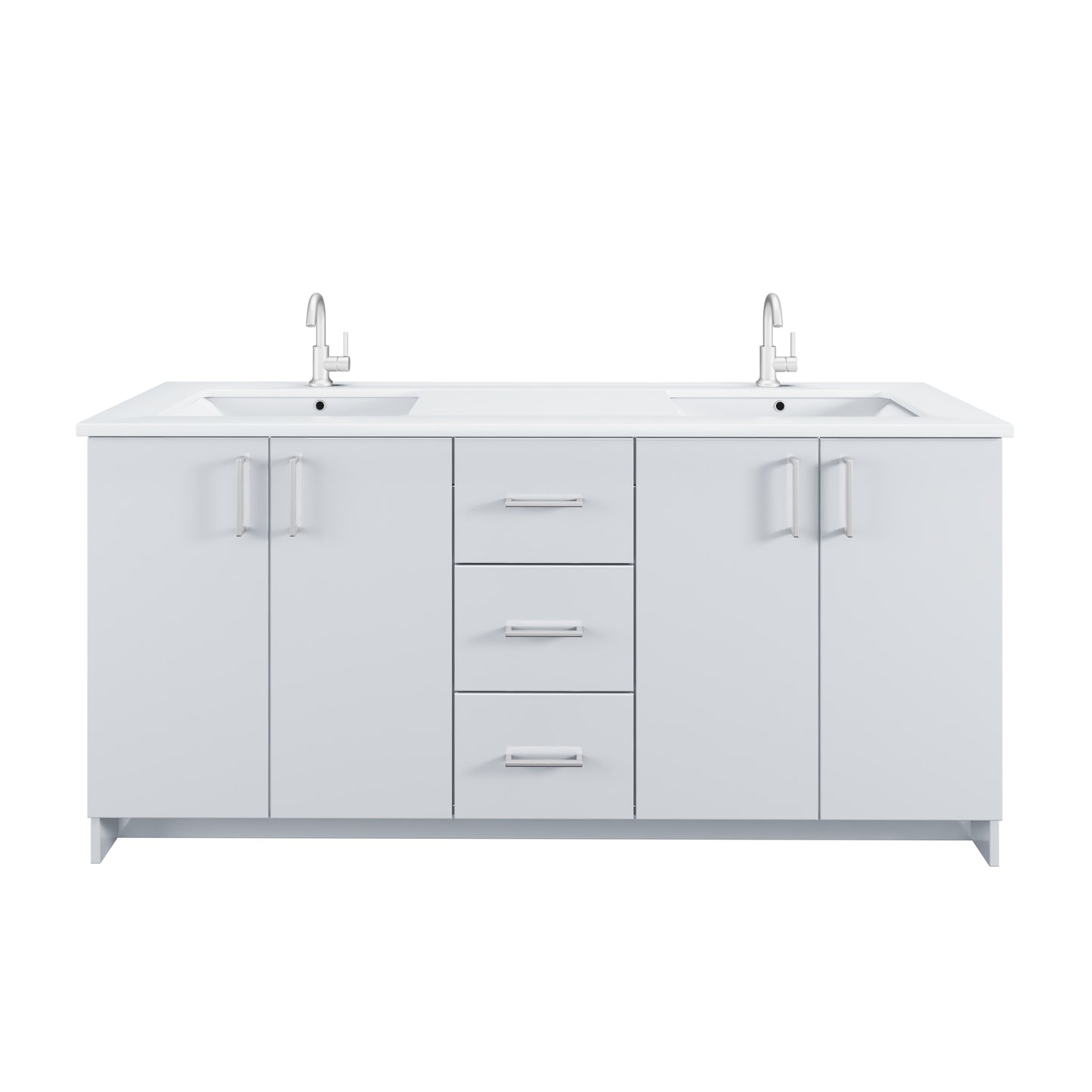 Zuma 72" Bathroom Vanity with integrated counter top