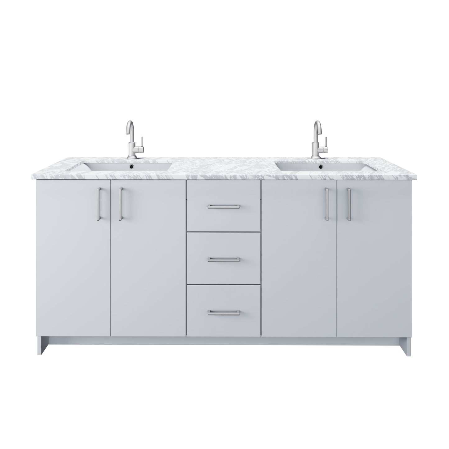 Zuma 72" Bathroom Vanity with integrated counter top