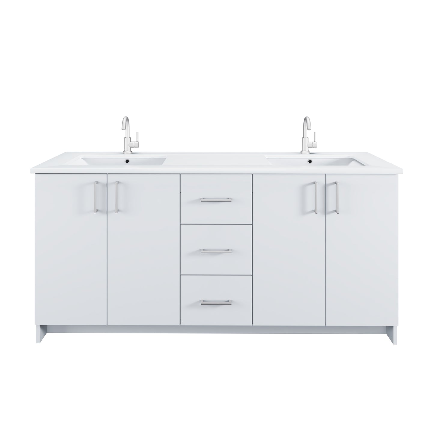 Zuma 72" Bathroom Vanity with integrated counter top
