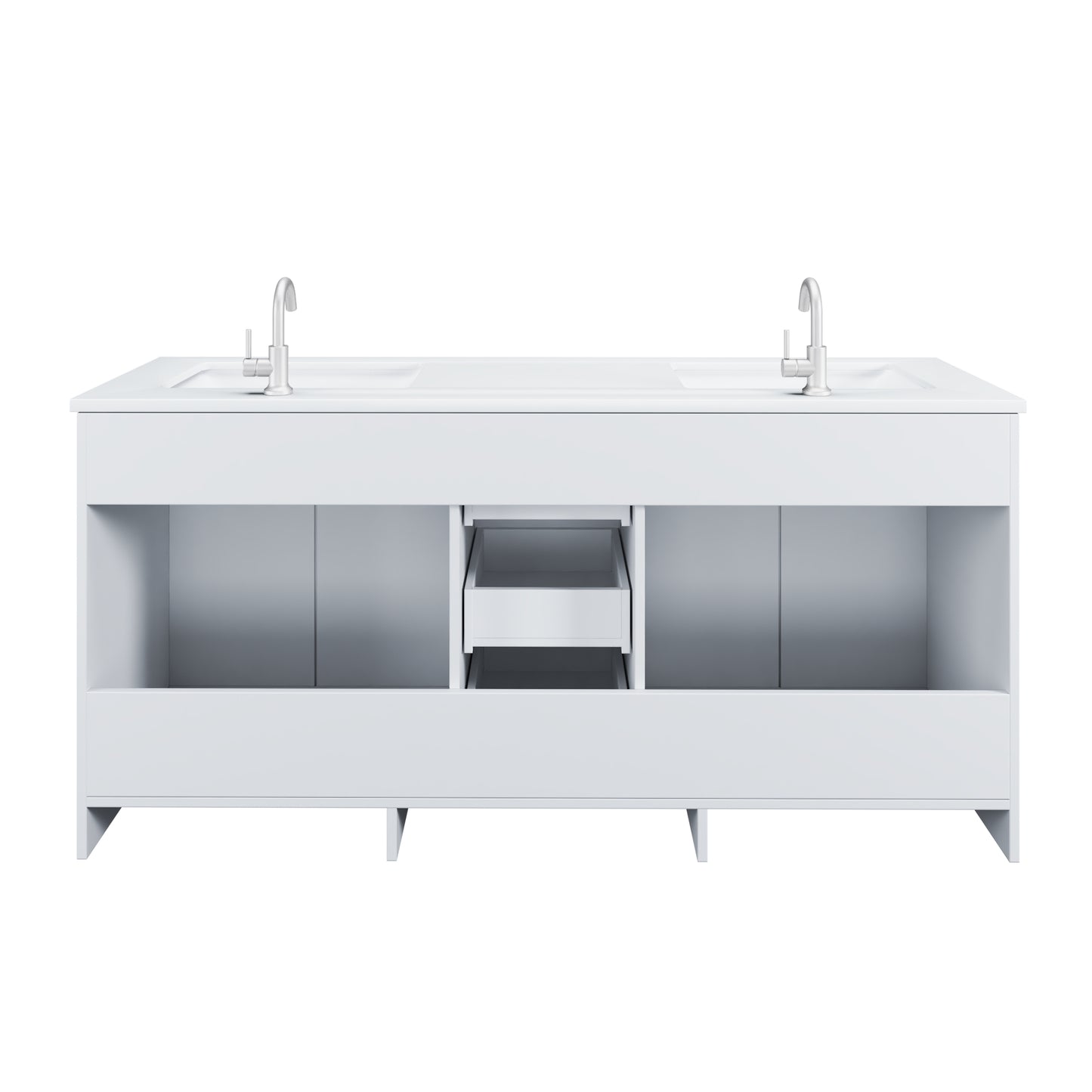 Zuma 72" Bathroom Vanity with integrated counter top