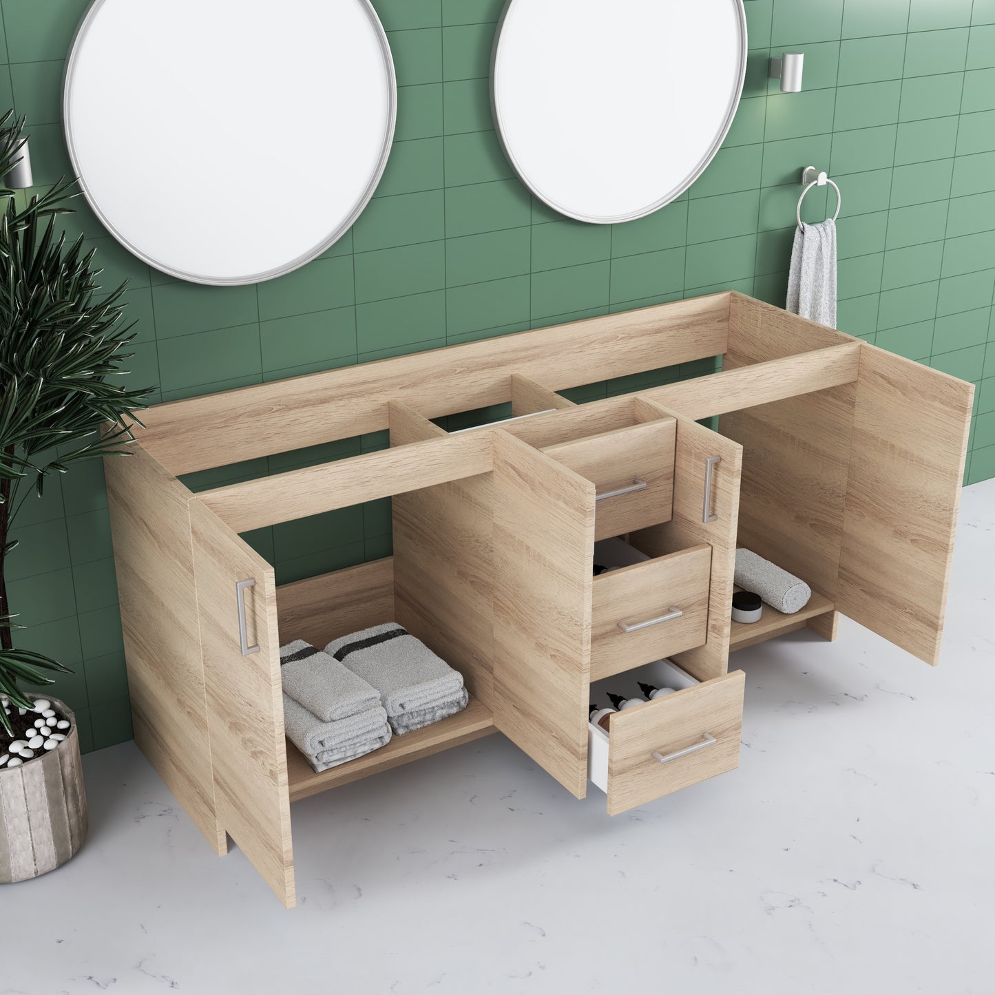 Zuma 72" Bathroom Vanity Cabinet Only